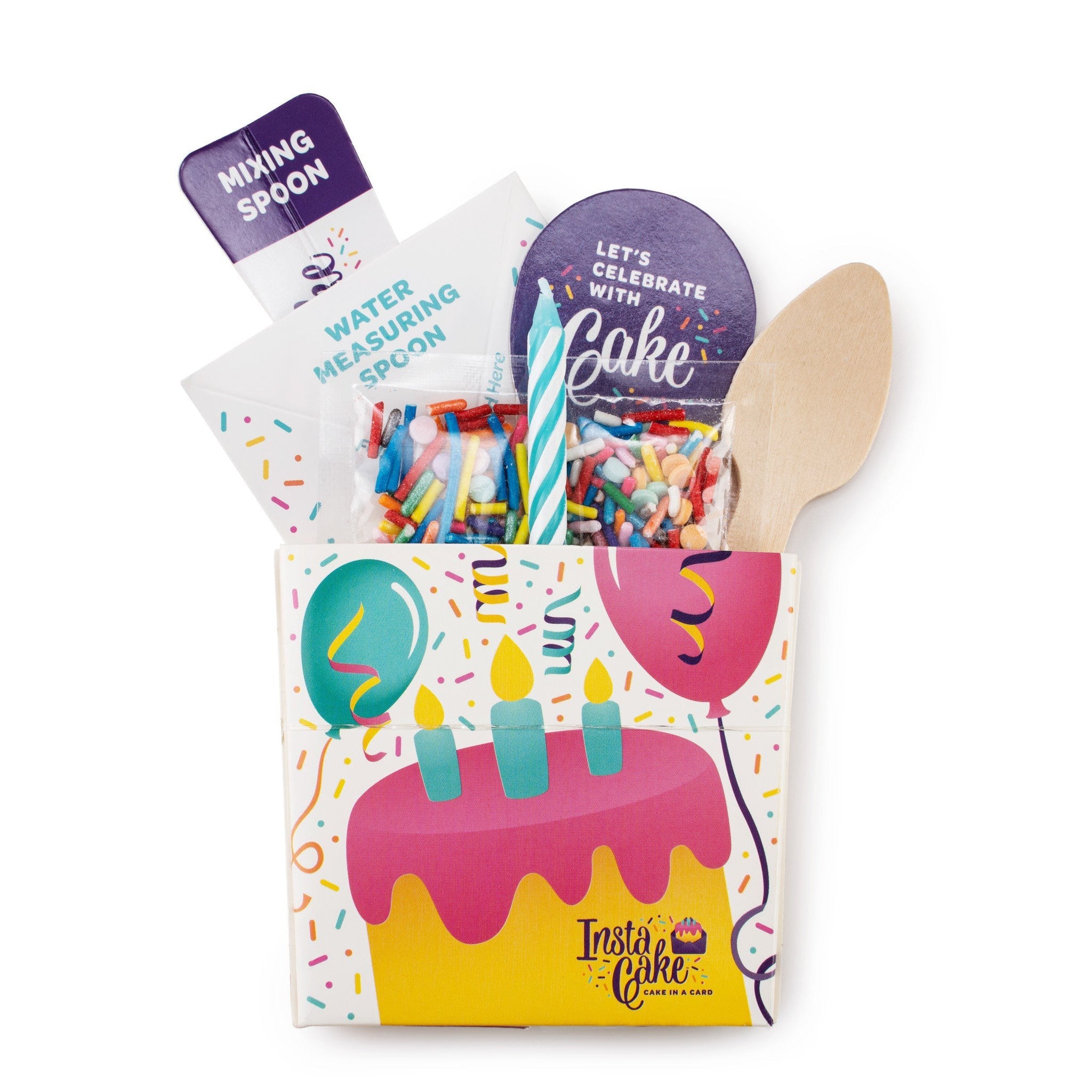 InstaCake Celebration Cake Kit - Confetti Vanilla-InstaCake Cards-Little Giant Kidz