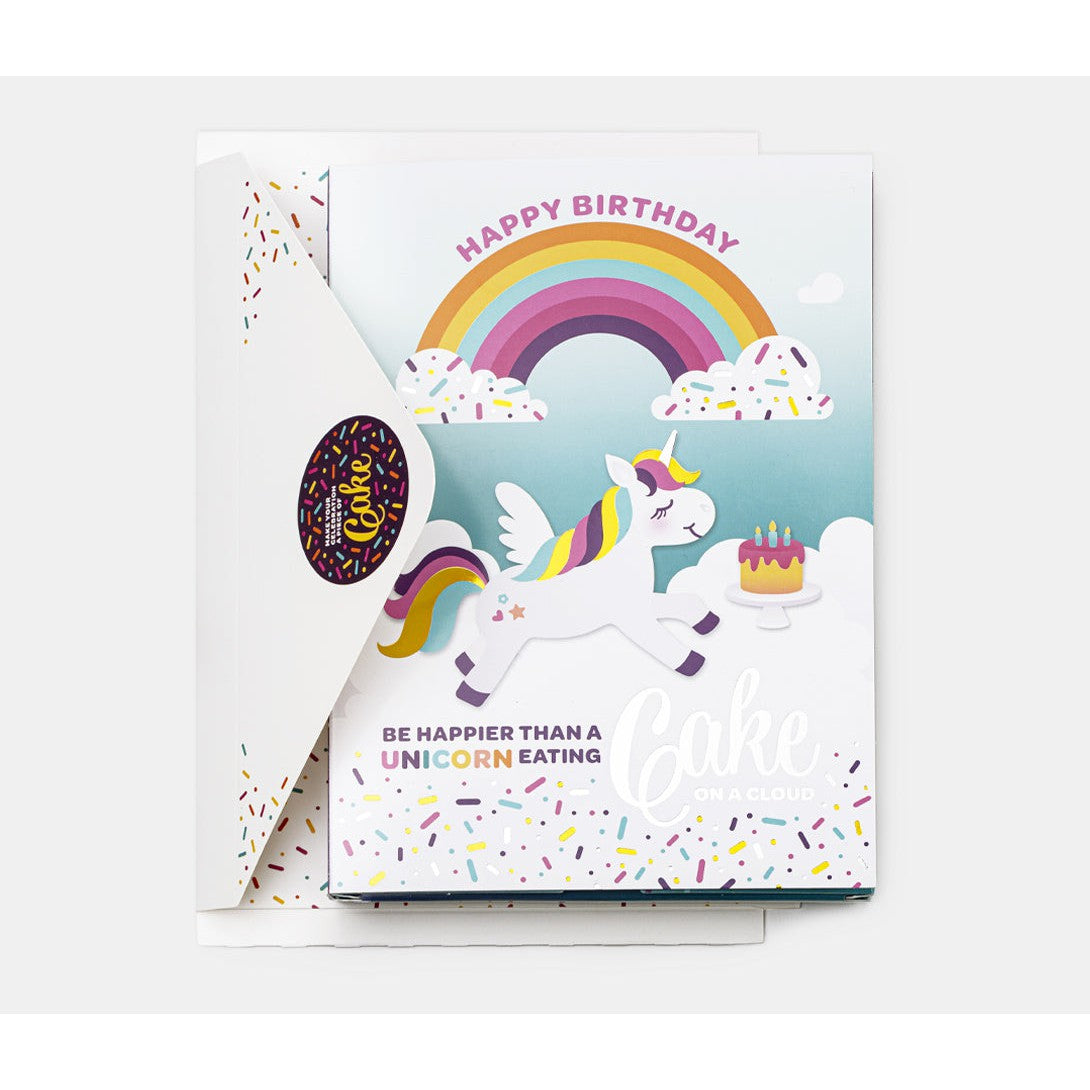 InstaCake Unicorn Cake Card - Confetti Vanilla-InstaCake Cards-Little Giant Kidz