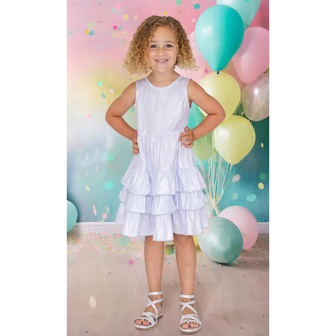 Isobella & Chloe Purple Star Dress-MABEL+HONEY-Little Giant Kidz