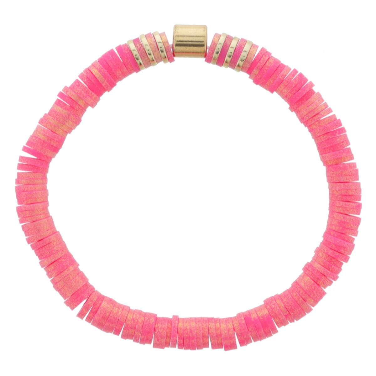 Jane Marie Iridescent Rubber Sequins with Gold Bead Accents-Hot Pink-JANE MARIE-Little Giant Kidz