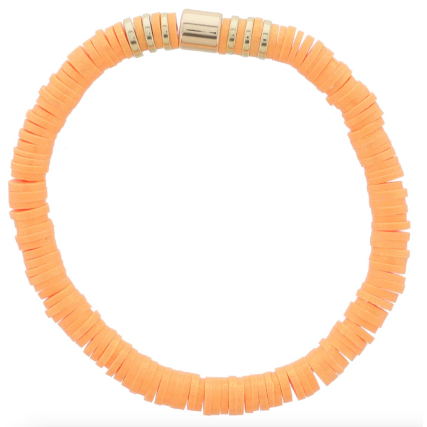 Jane Marie Iridescent Rubber Sequins with Gold Bead Accents-Orange-JANE MARIE-Little Giant Kidz