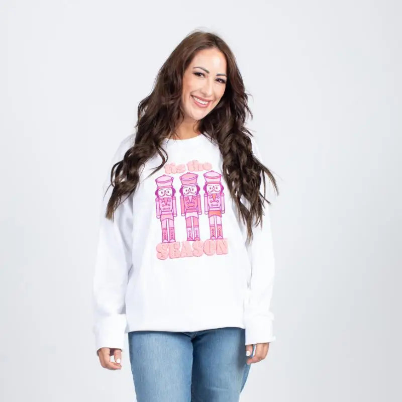 Jane Marie Tis the Season Nutcracker Sweatshirt-JANE MARIE-Little Giant Kidz