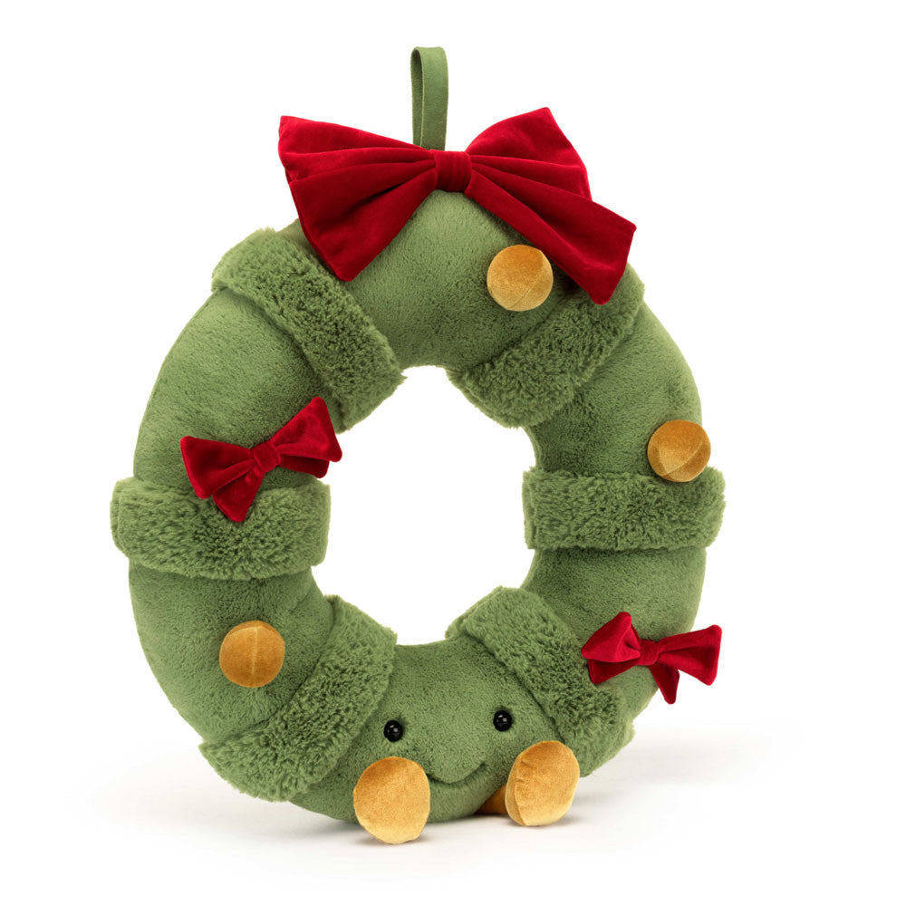 JellyCat Amuseables Decorated Christmas Wreath-JellyCat-Little Giant Kidz