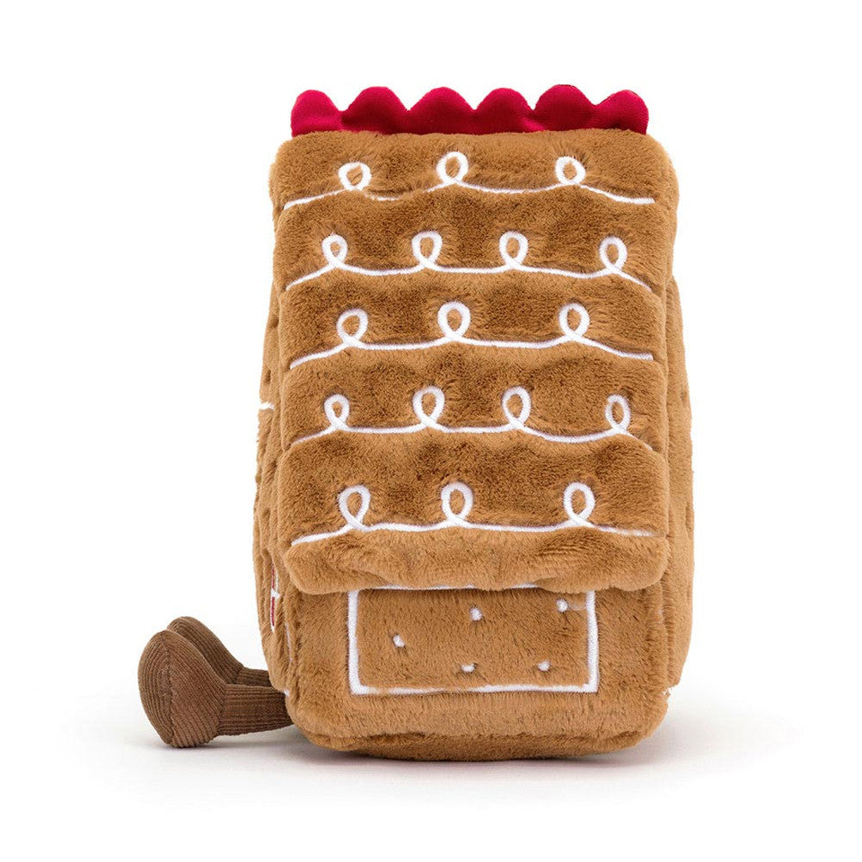 JellyCat Amuseables Gingerbread House-JellyCat-Little Giant Kidz