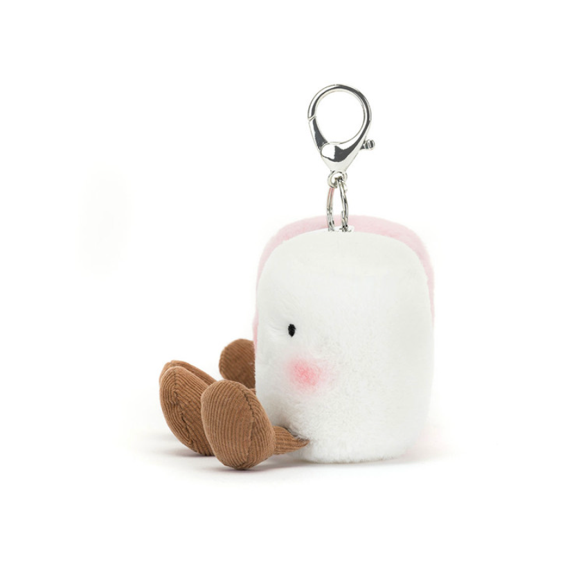 JellyCat Amuseables Pair of Marshmallows Bag Charm-JellyCat-Little Giant Kidz