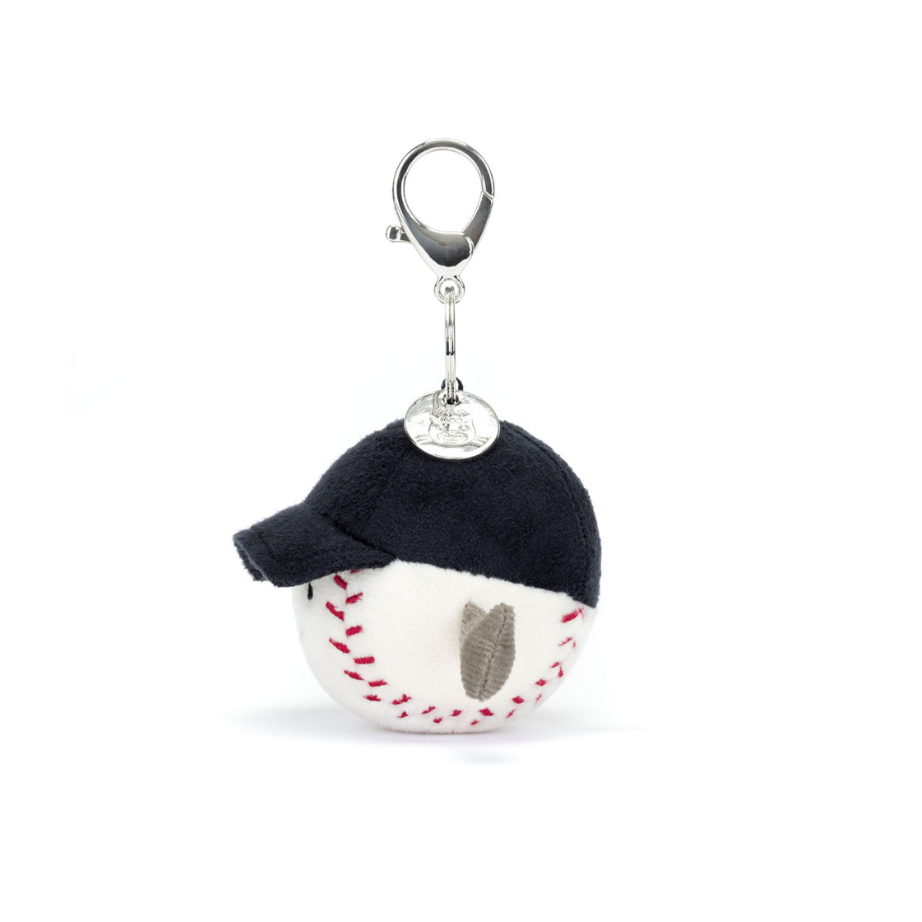 JellyCat Amuseables Sports Baseball Bag Charm-JellyCat-Little Giant Kidz