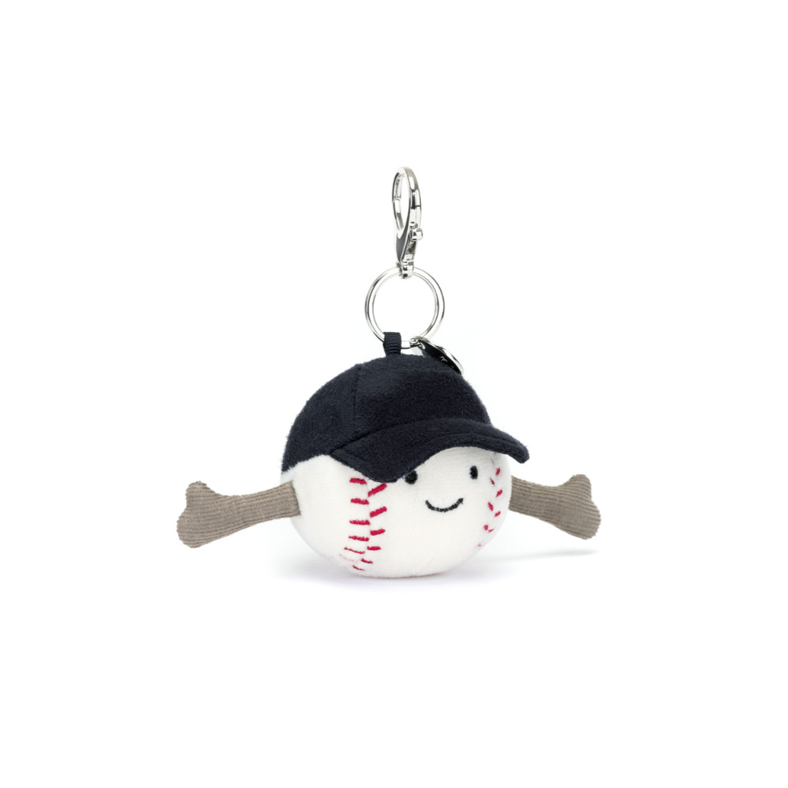 JellyCat Amuseables Sports Baseball Bag Charm-JellyCat-Little Giant Kidz