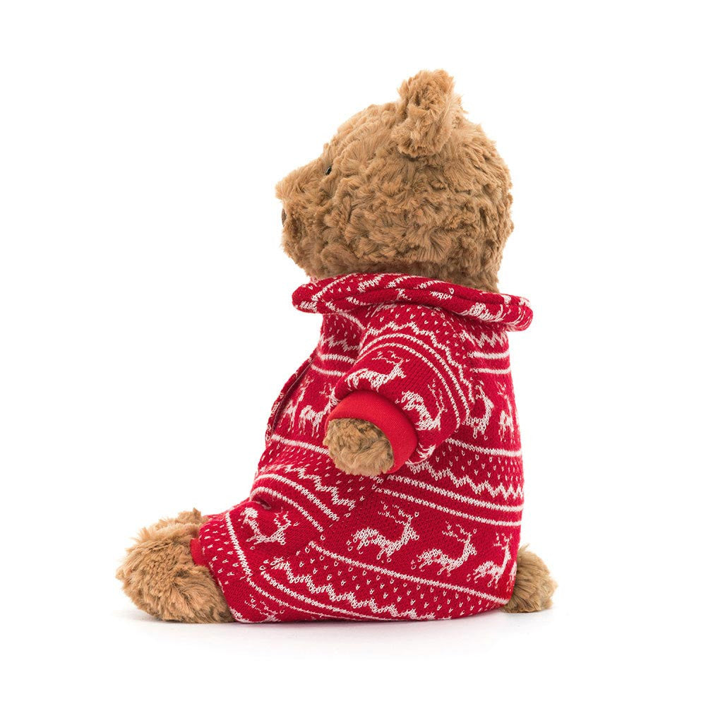 JellyCat Bartholomew Bear Winter Pajamas-JellyCat-Little Giant Kidz