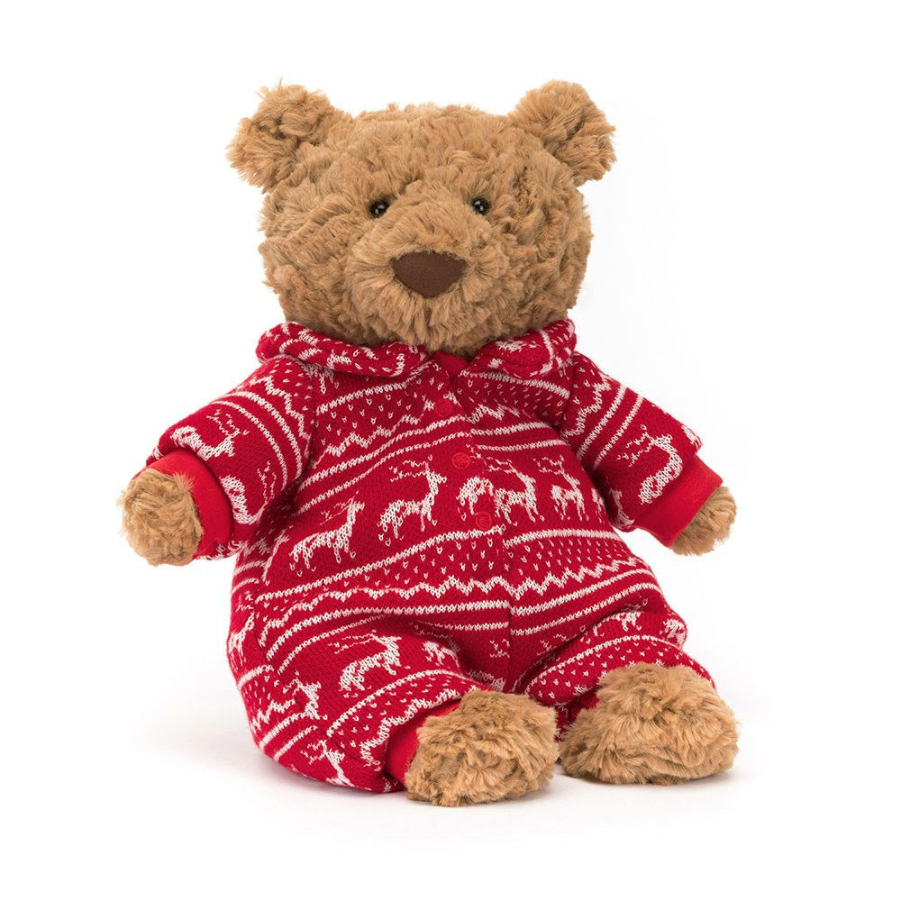 JellyCat Bartholomew Bear Winter Pajamas-JellyCat-Little Giant Kidz