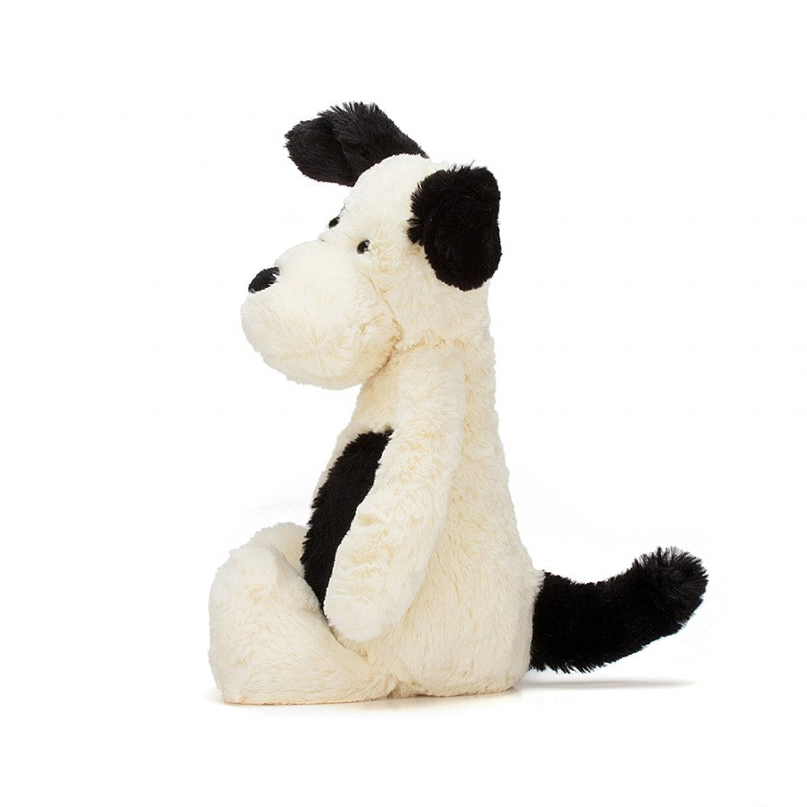 JellyCat Bashful Black & Cream Puppy-JellyCat-Little Giant Kidz