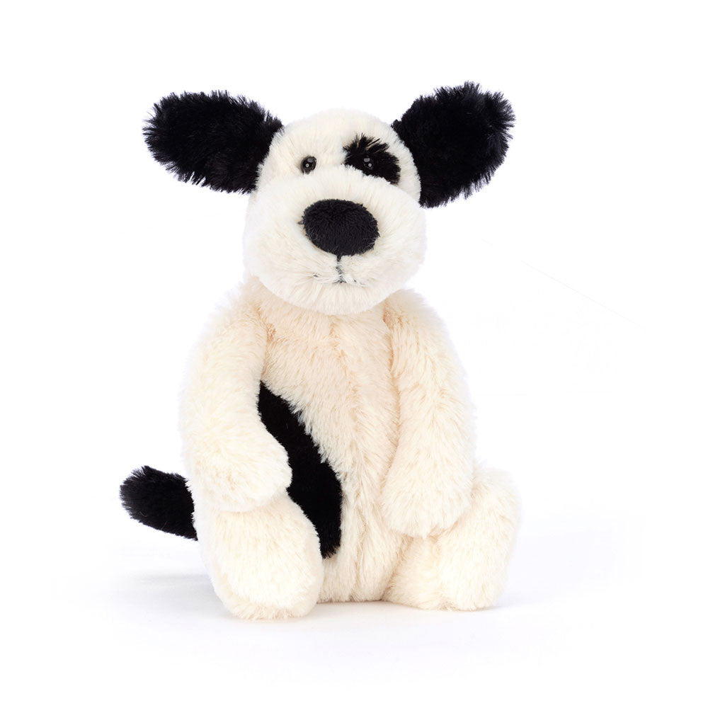 JellyCat Bashful Black & Cream Puppy-JellyCat-Little Giant Kidz