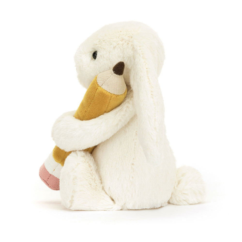 JellyCat Bashful Bunny With Pencil-JellyCat-Little Giant Kidz