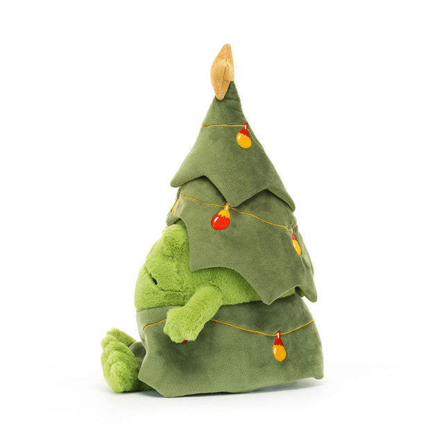 JellyCat Christmas Tree Ricky Rain Frog-JellyCat-Little Giant Kidz