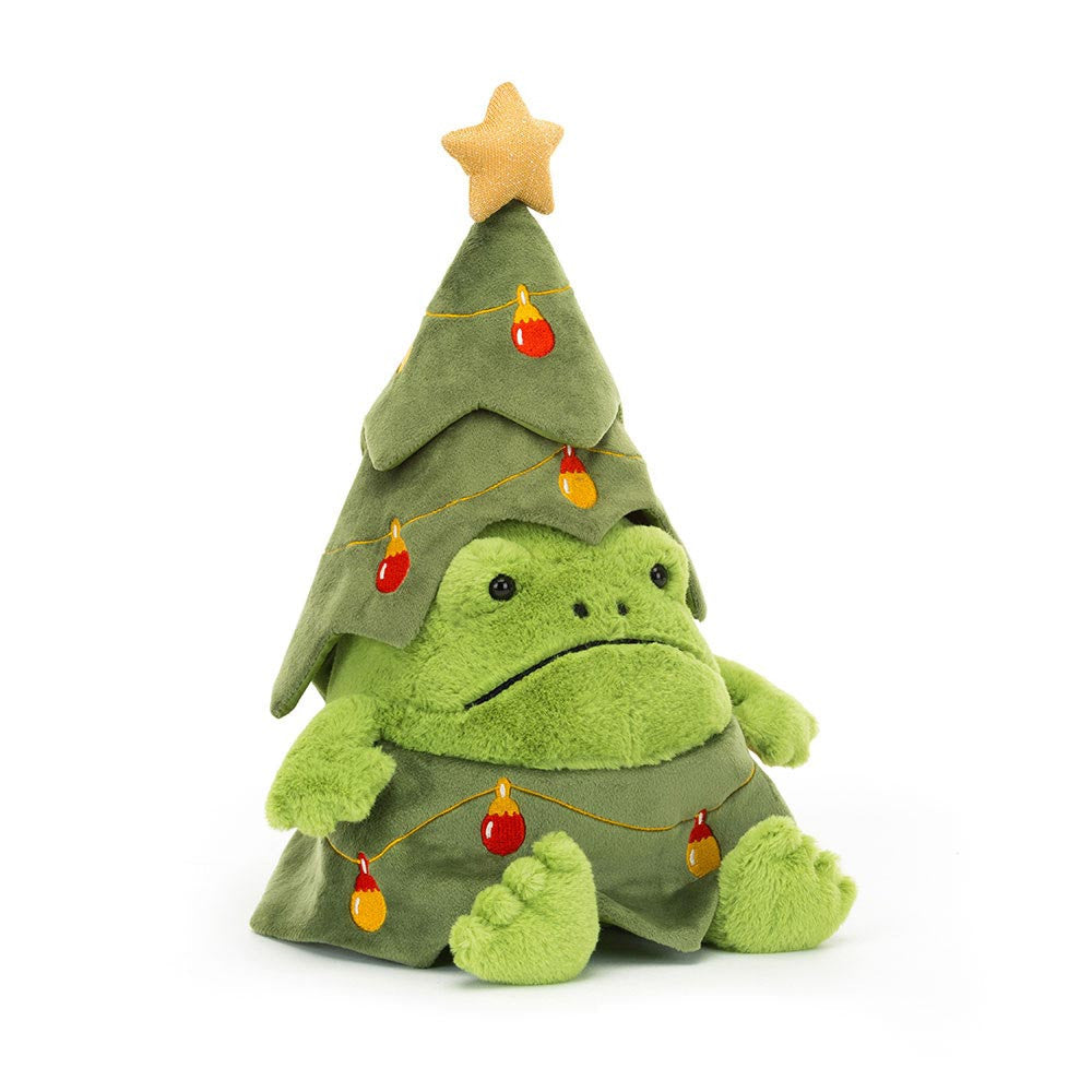 JellyCat Christmas Tree Ricky Rain Frog-JellyCat-Little Giant Kidz