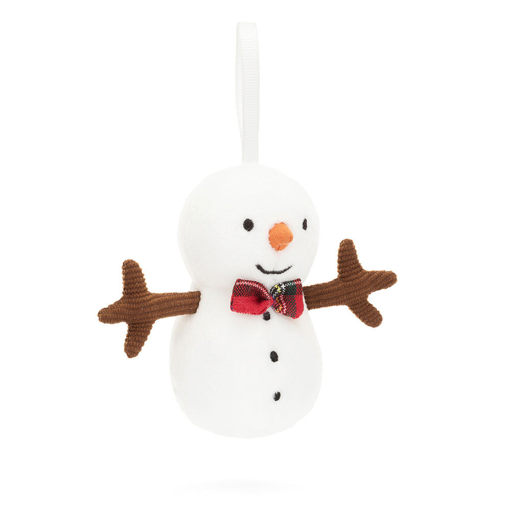 JellyCat Festive Folly Snowman Decoration Ornament-JellyCat-Little Giant Kidz