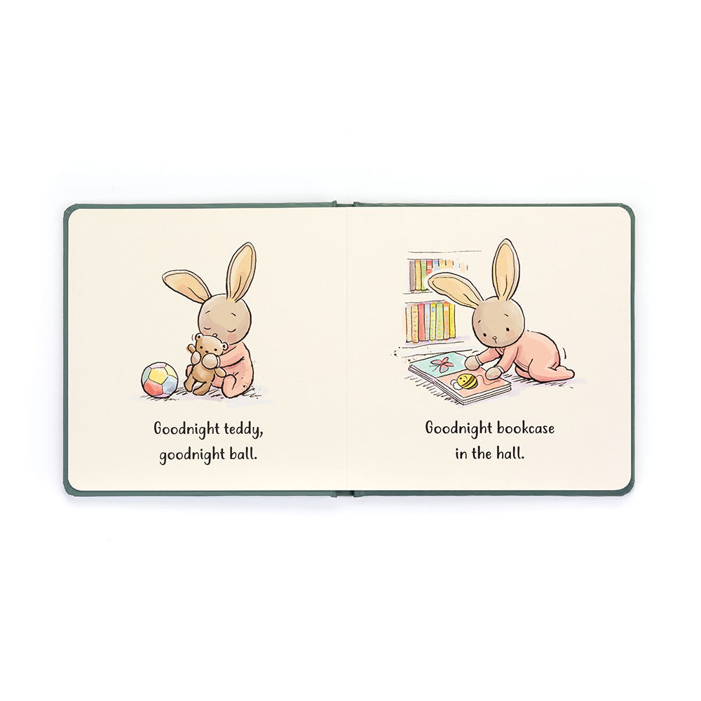 JellyCat Goodnight Bunny Book (Board Book)-JellyCat-Little Giant Kidz