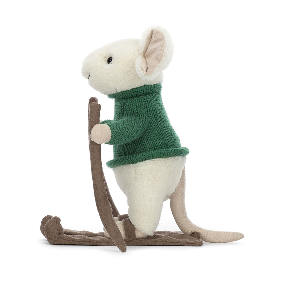 JellyCat Merry Mouse Skiing-JellyCat-Little Giant Kidz