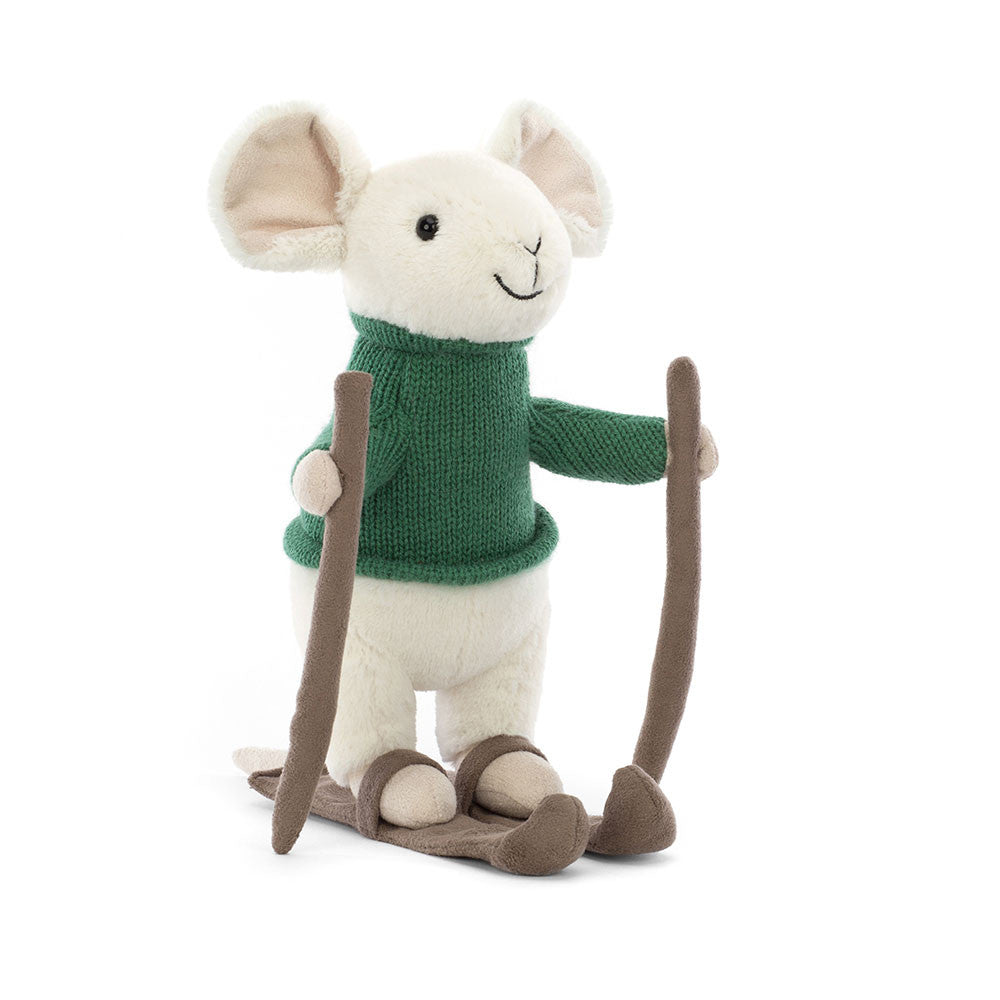 JellyCat Merry Mouse Skiing-JellyCat-Little Giant Kidz