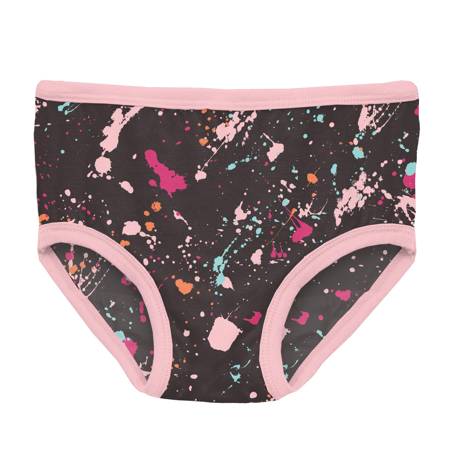 Kickee Pants Girls Print Underwear Set of 3 - Lotus Sprinkles, Confetti,  Rainbow Hearts