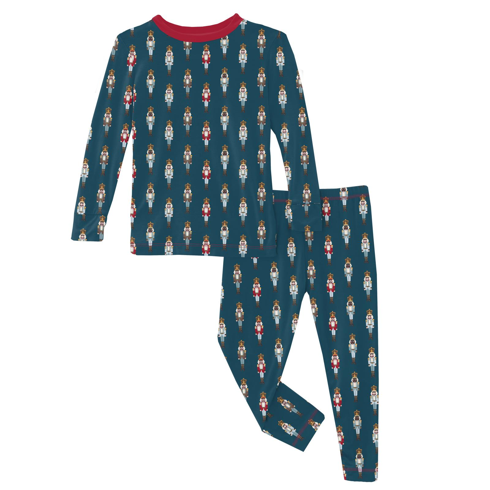 Kickee Pants Peacock Nutcrackers Print Long Sleeve Pajama Set-Kickee Pants-Little Giant Kidz