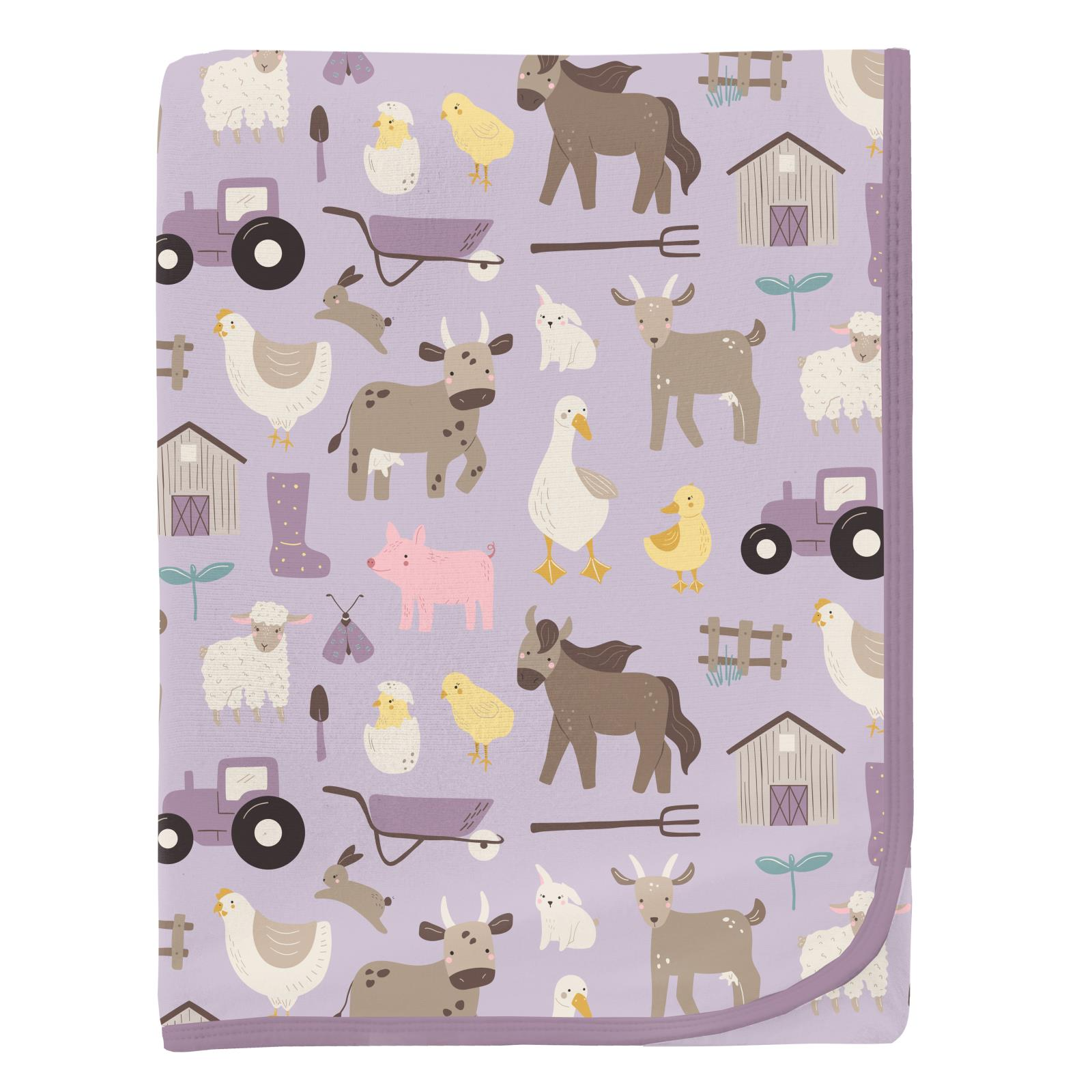 Kickee Pants Swaddling Blanket- Thistle Morning on the Farm-Kickee Pants-Little Giant Kidz