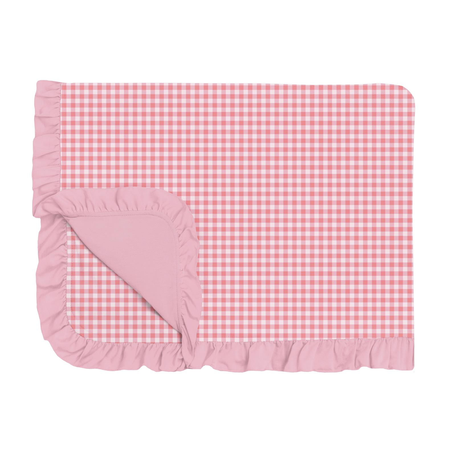 Kickee Pants Toddler Blanket- Ruffle Cake Pop Gingham-Kickee Pants-Little Giant Kidz