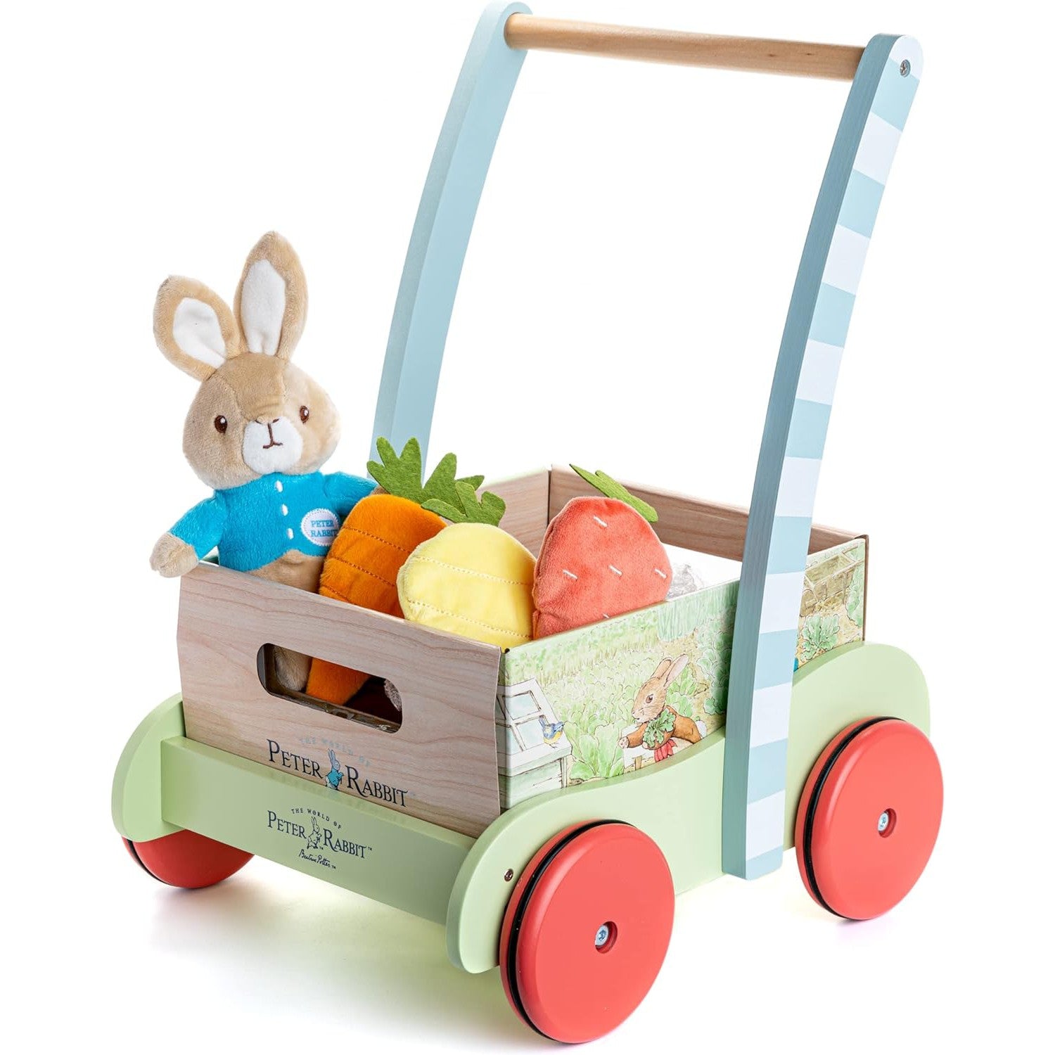 Kids Preferred Beatrix Potter Wooden Garden Wagon and Veggie Play-KIDS PREFERRED-Little Giant Kidz