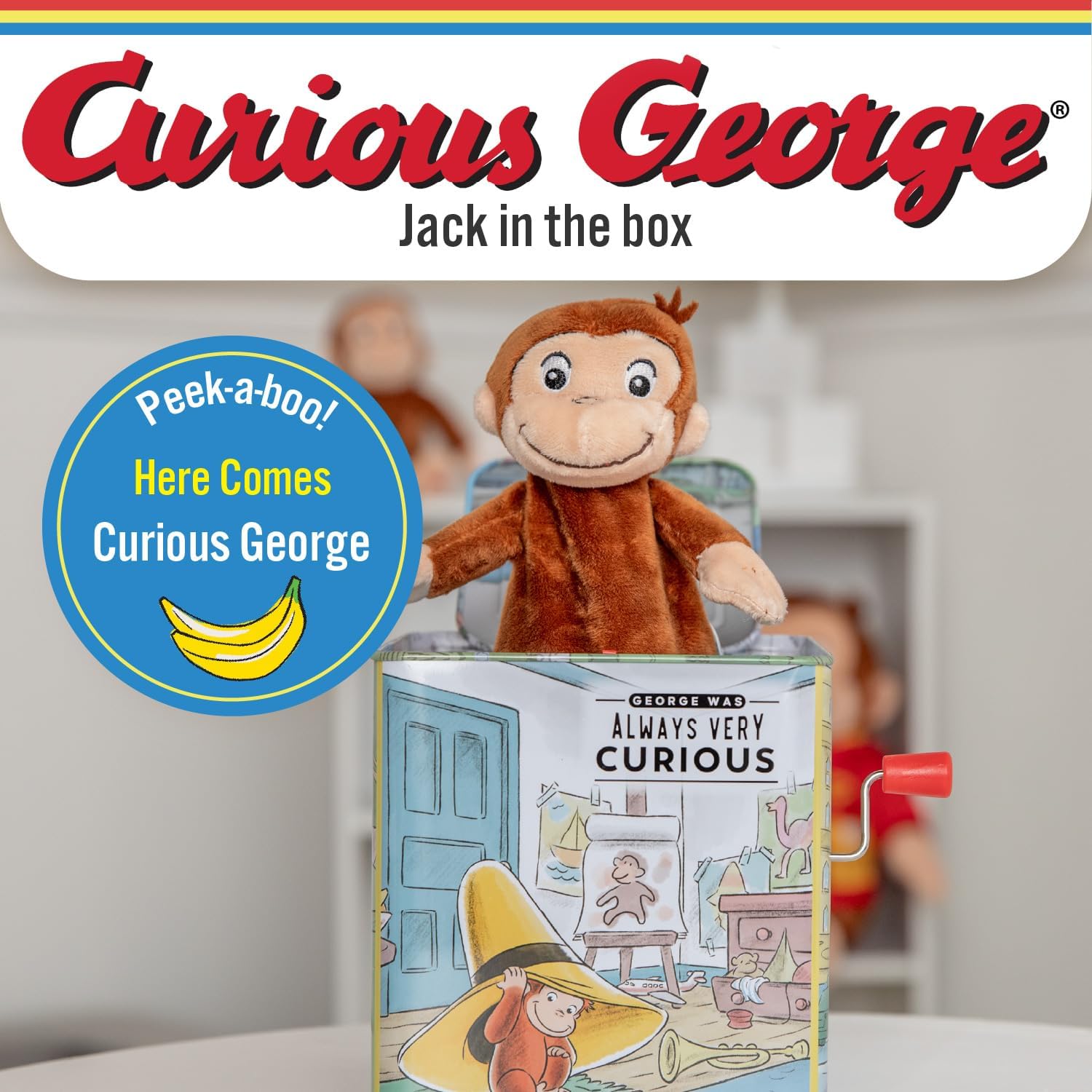 Kids Preferred Curious George Jack-in-the-Box-KIDS PREFERRED-Little Giant Kidz