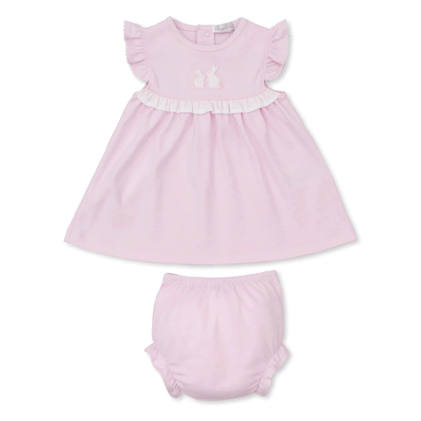 Kissy Kissy Bunny Bash Pink Dress with Bloomer-Kissy Kissy-Little Giant Kidz