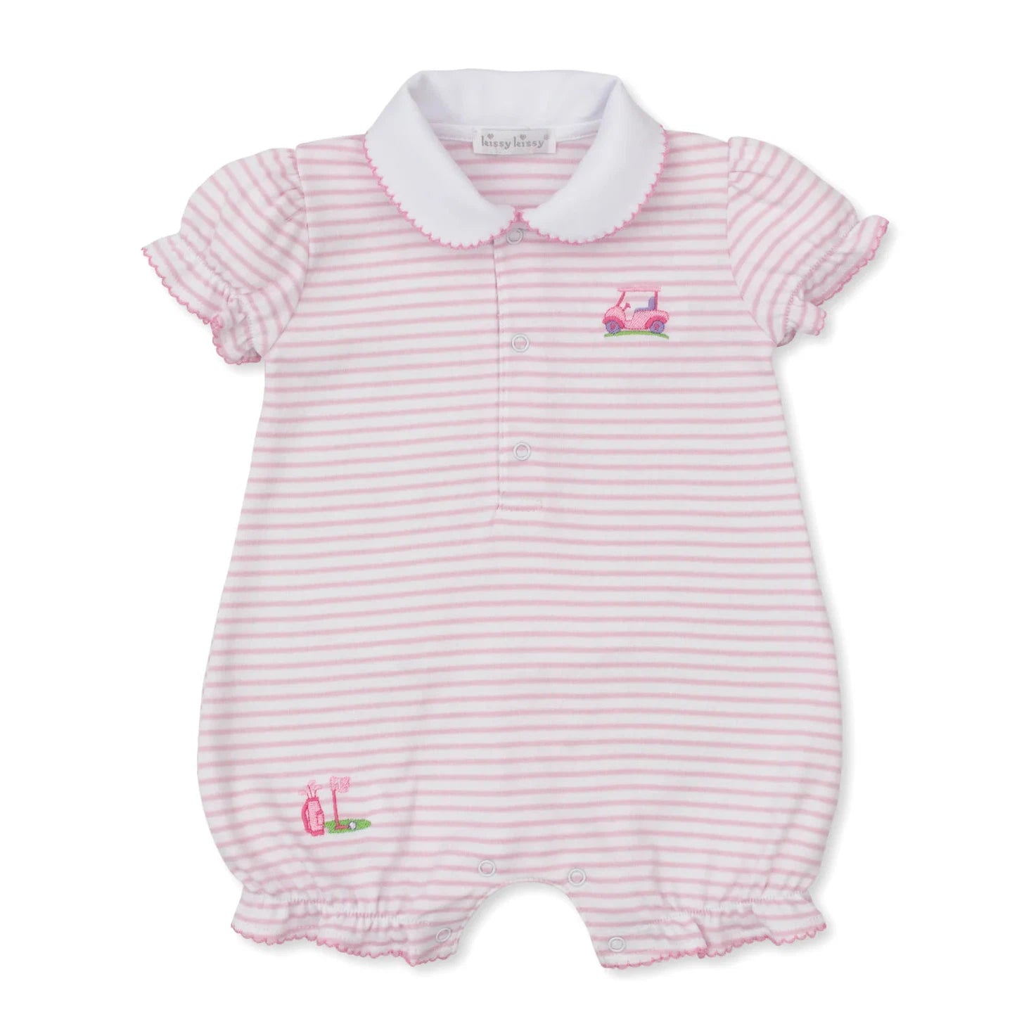 Kissy Kissy Fairway Foursome- Short Playsuit Pink-Kissy Kissy-Little Giant Kidz