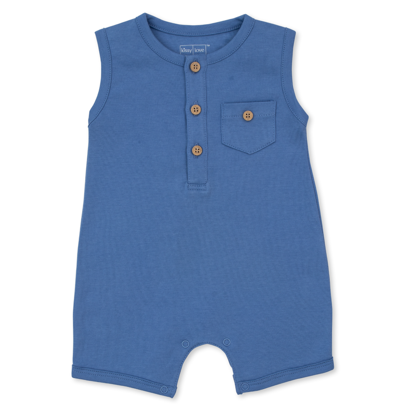 Kissy Kissy On The Farm-Sleeveless Playsuit Blue-Kissy Kissy-Little Giant Kidz