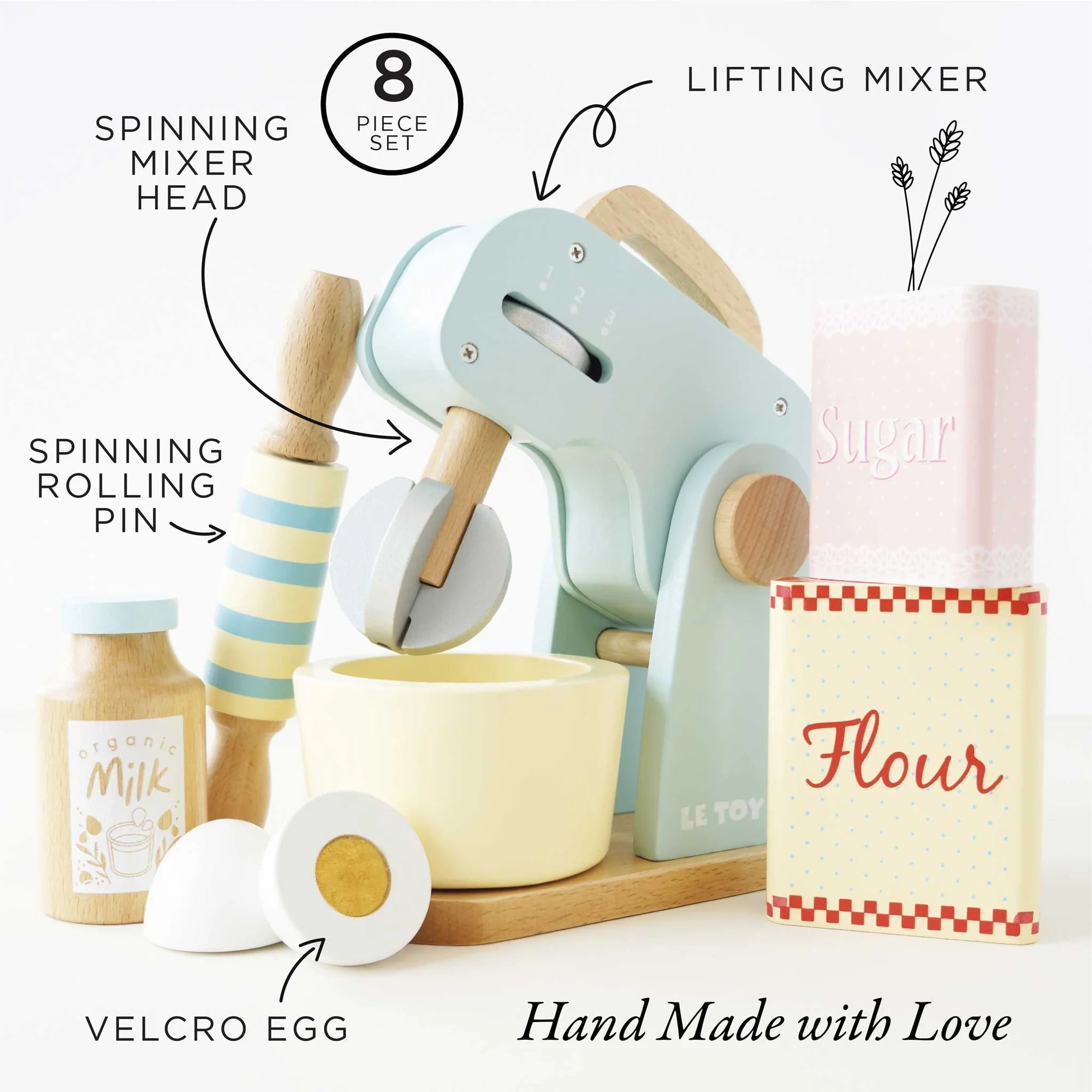 Le Toy Van Bakers Mixer Set and Accessories-LE TOY VAN-Little Giant Kidz