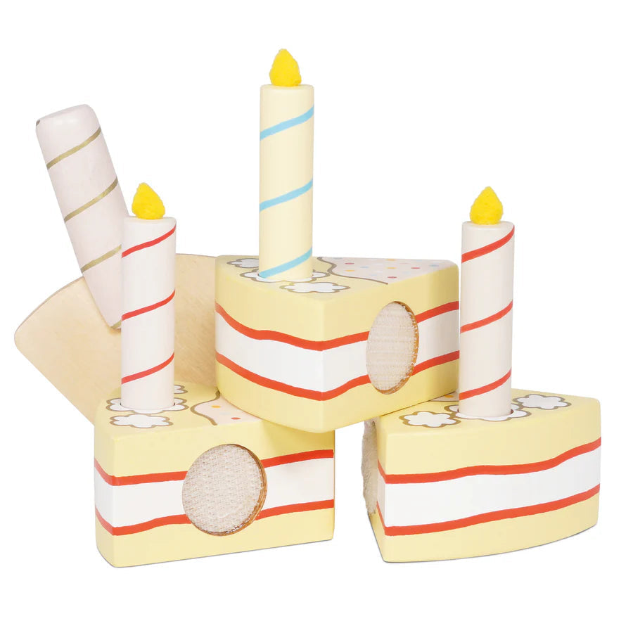 Le Toy Van Sliceable Birthday Cake & Candles-LE TOY VAN-Little Giant Kidz