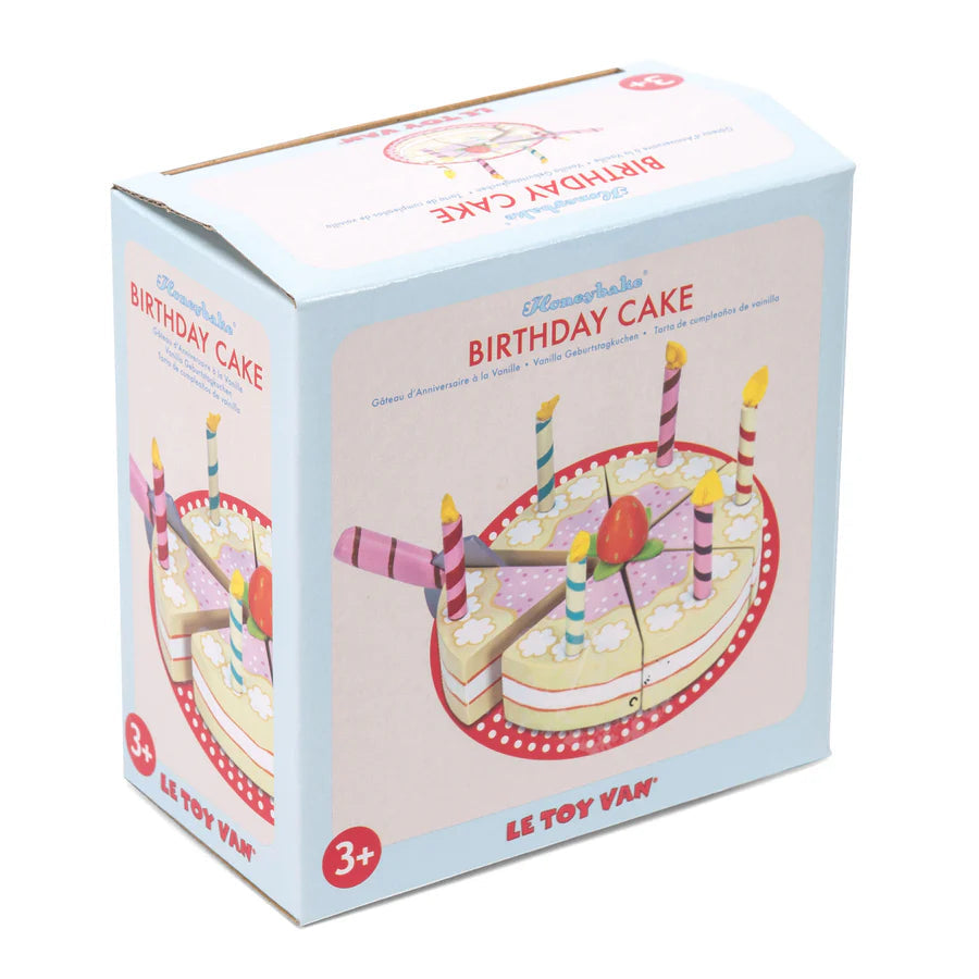 Le Toy Van Sliceable Birthday Cake & Candles-LE TOY VAN-Little Giant Kidz