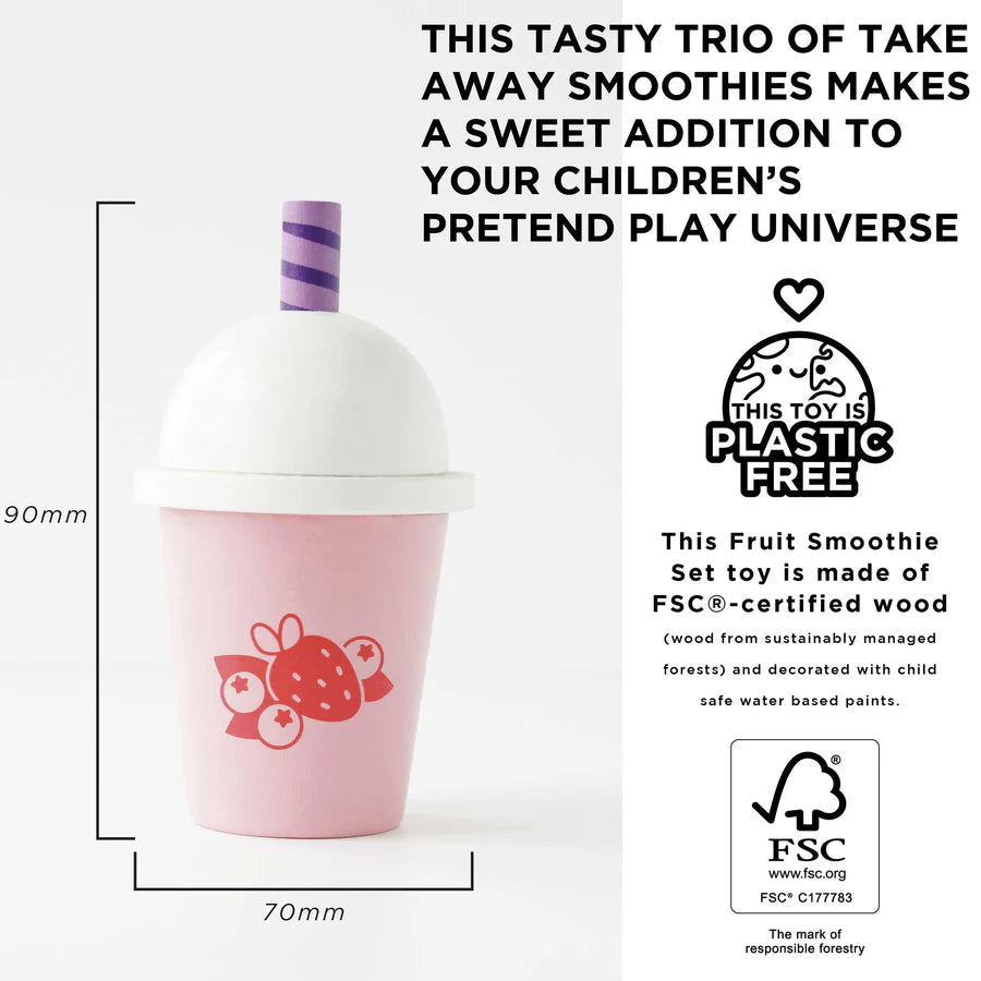 Le Toy Van Take Away Smoothie Trio-LE TOY VAN-Little Giant Kidz