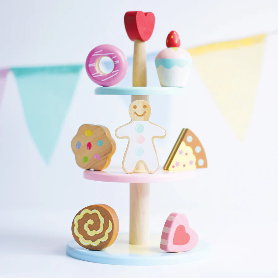 Le Toy Van Three Tier Patisserie Cake Stand-LE TOY VAN-Little Giant Kidz