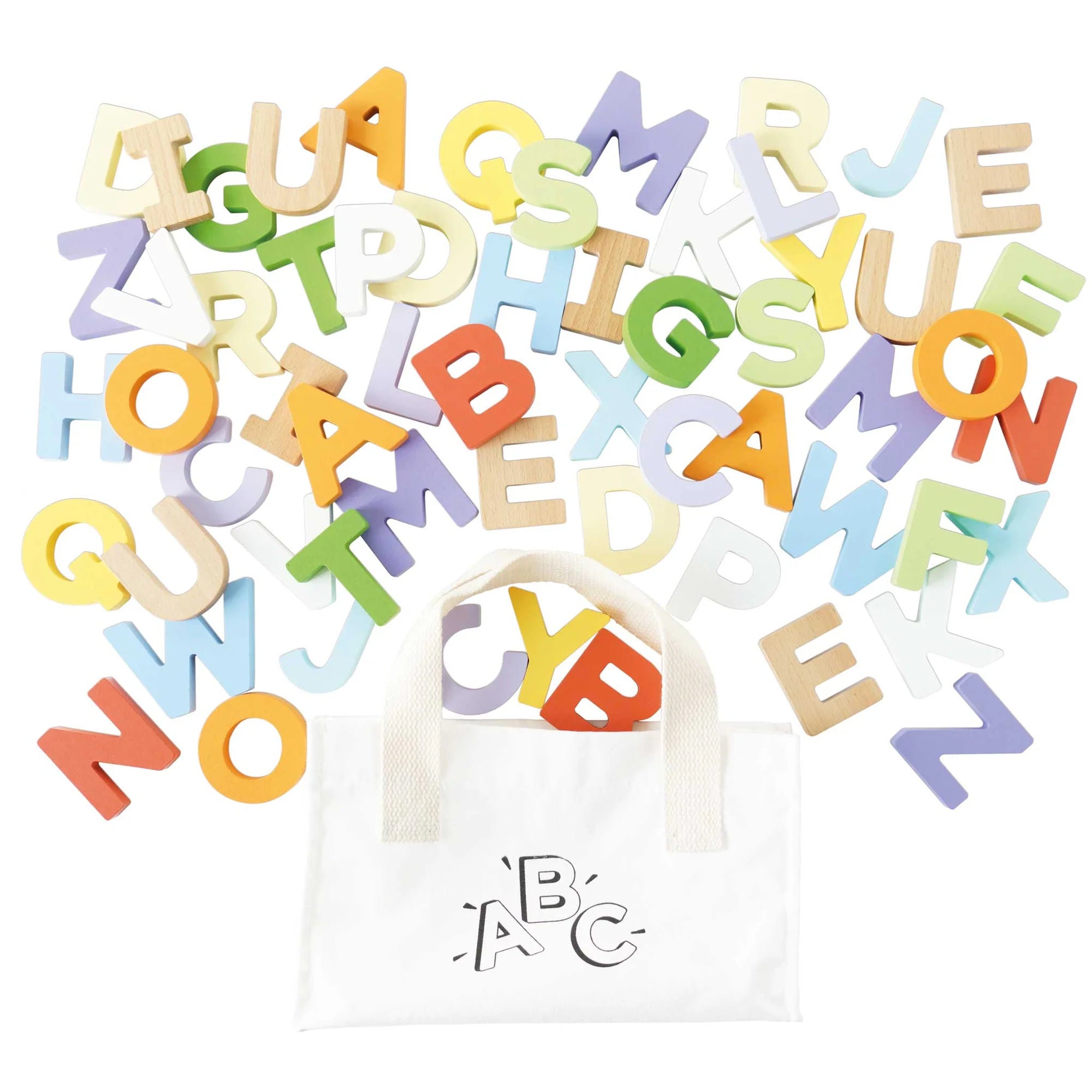 Le Toy Van Wooden Alphabet Set & Bag-LE TOY VAN-Little Giant Kidz