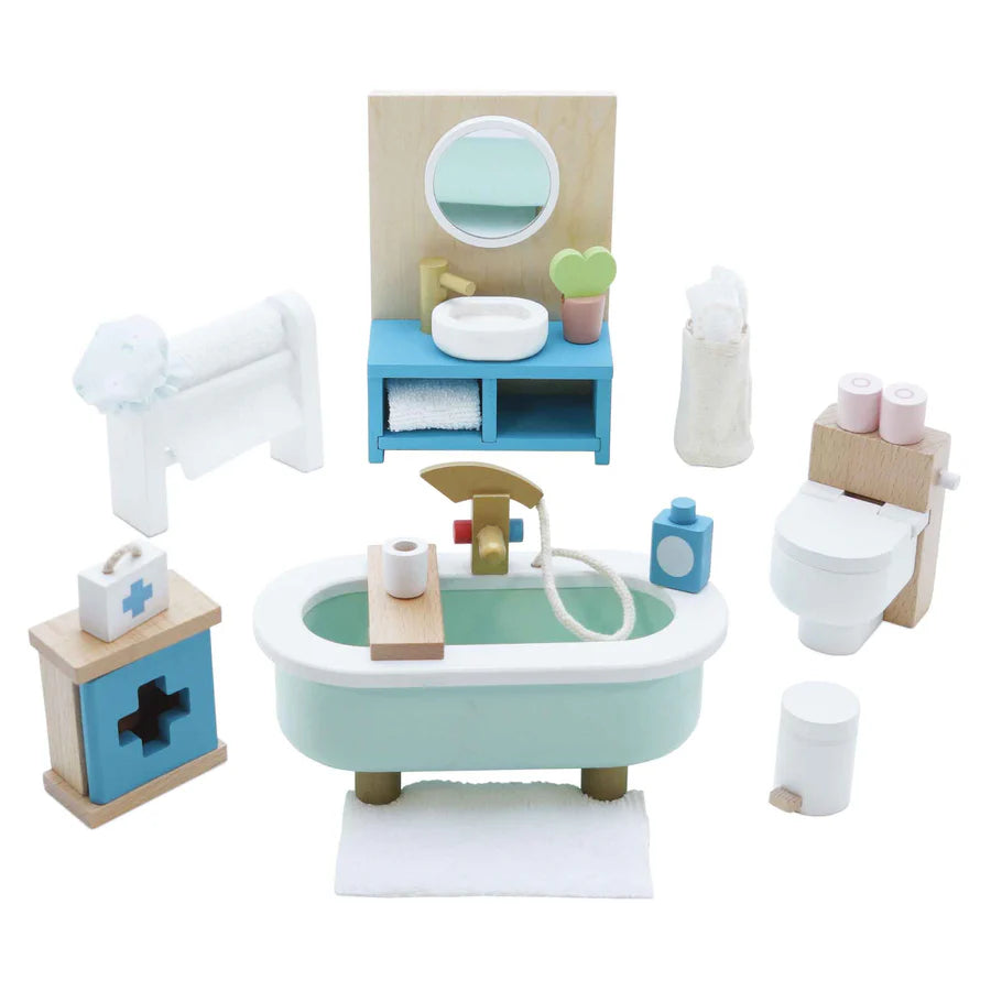 Le Toy Van Wooden Doll House Bathroom Furniture-LE TOY VAN-Little Giant Kidz