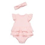 Little Me Rose Lace Bubble Set-LITTLE ME-Little Giant Kidz