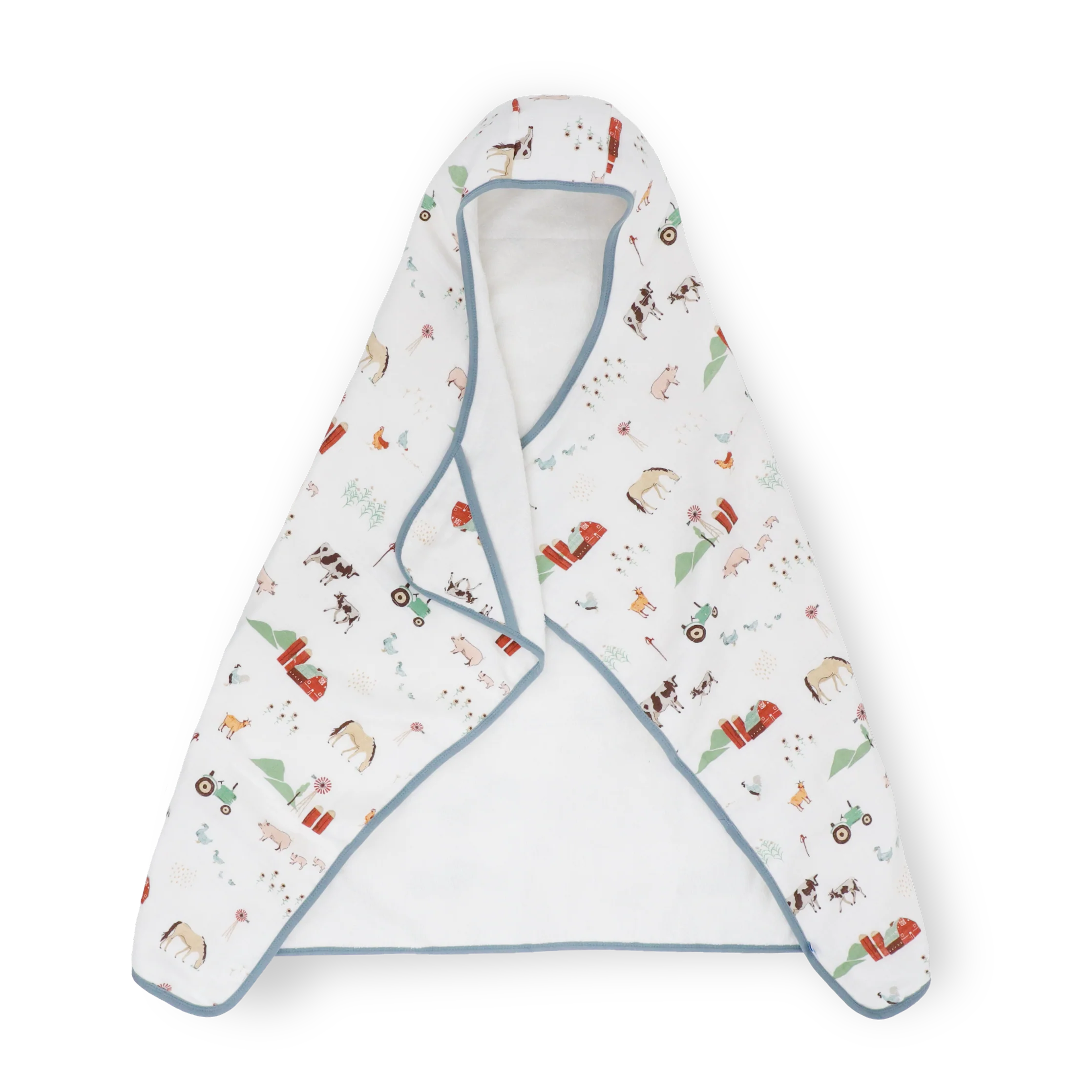 Little Unicorn Farmyard Toddler Hooded Towel-LITTLE UNICORN-Little Giant Kidz