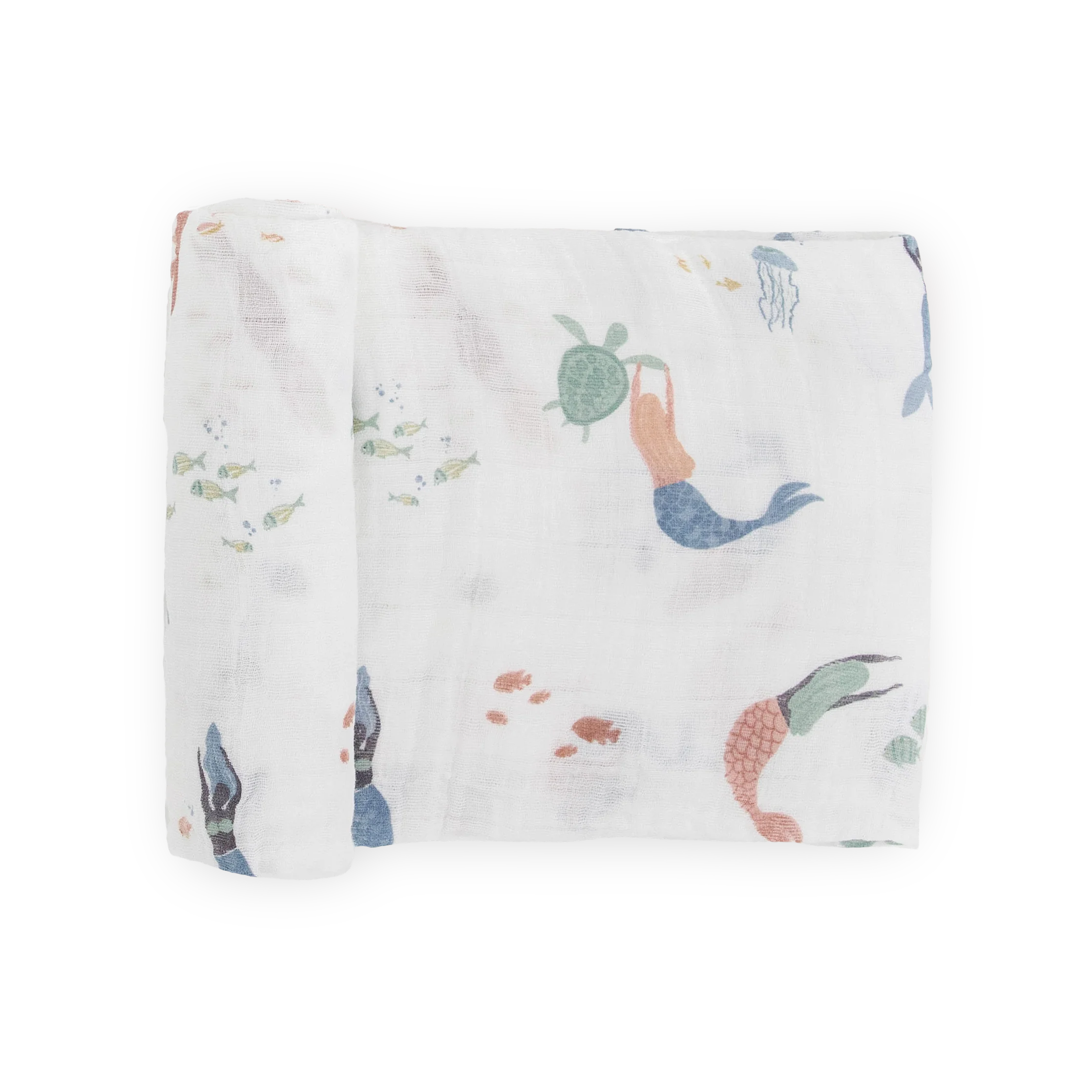 Little Unicorn Mermaids Cotton Muslin Swaddle-LITTLE UNICORN-Little Giant Kidz