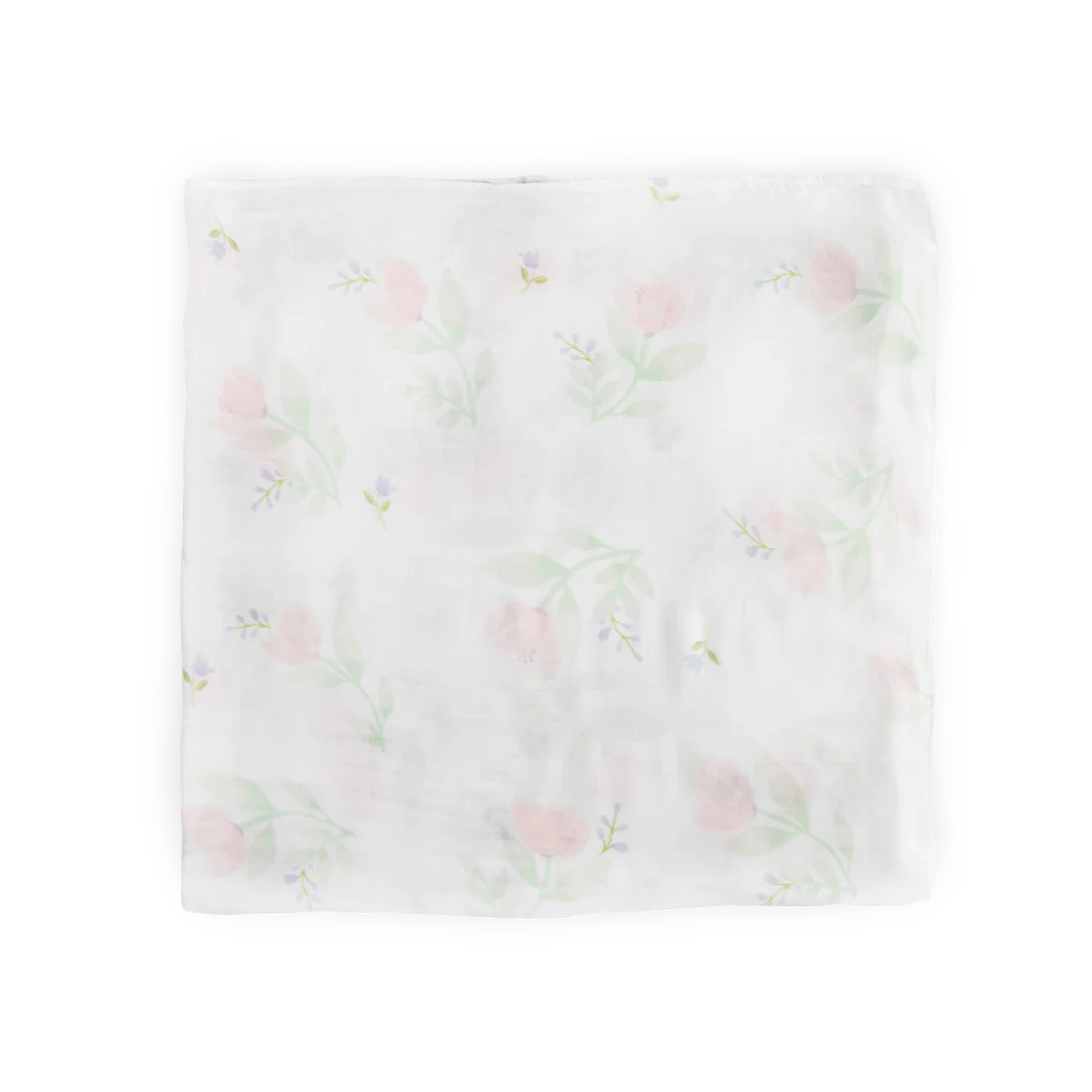 Little Unicorn Pink Peony Deluxe Muslin Swaddle-LITTLE UNICORN-Little Giant Kidz