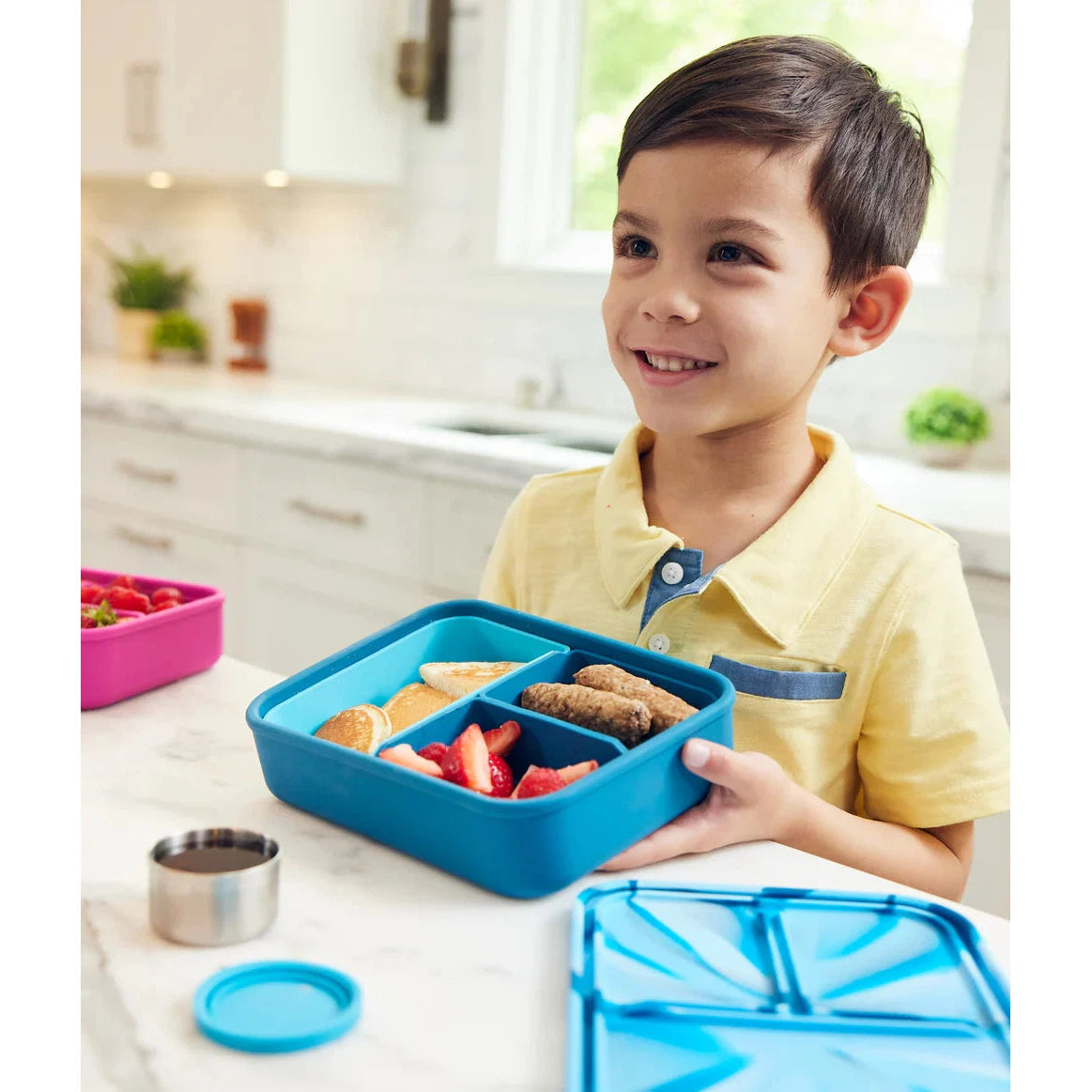 LunchBots Platinum Silicone Large Build-A-Bento - Sea Turtle-LunchBots-Little Giant Kidz