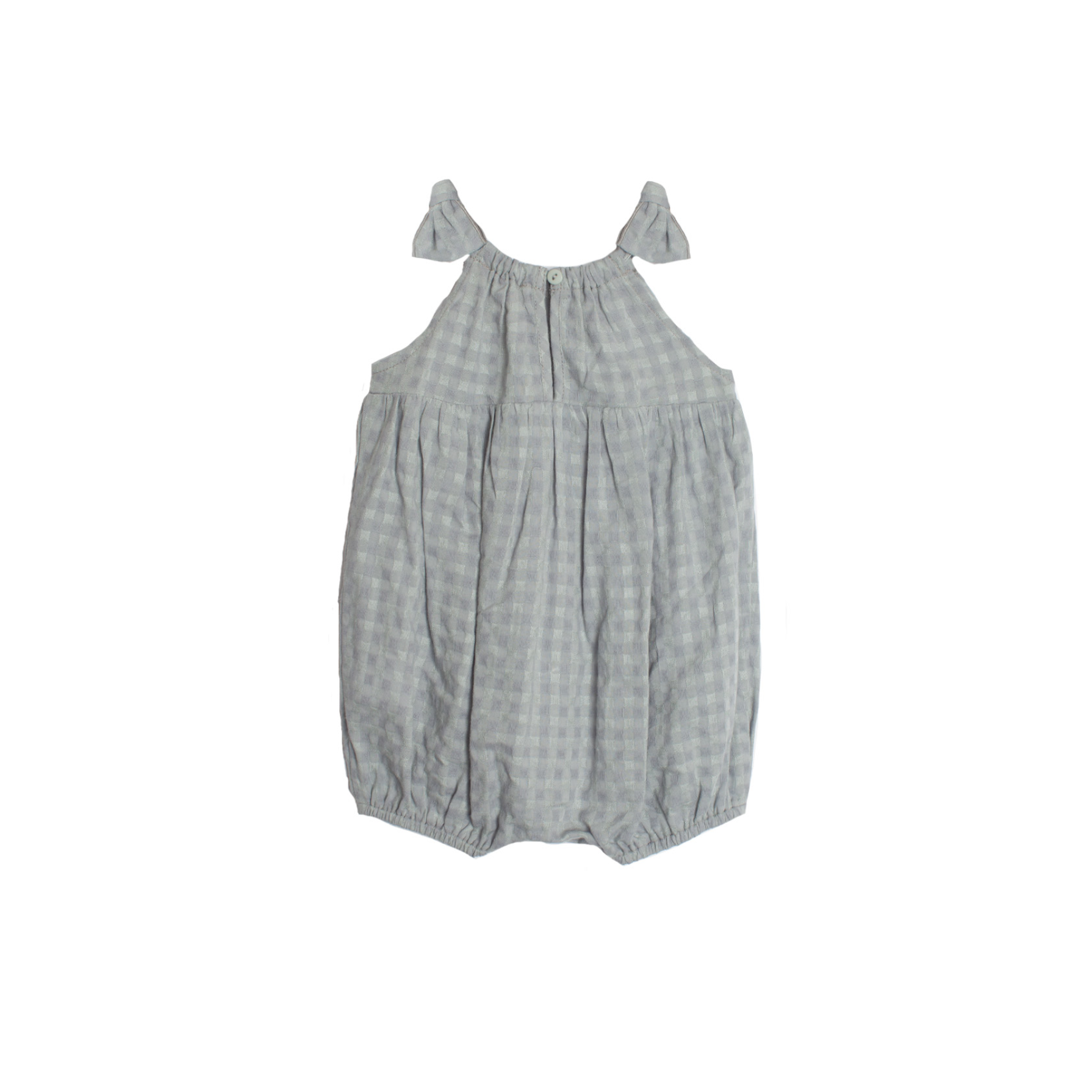 Mabel + Honey Blue Checkmate Romper-MABEL+HONEY-Little Giant Kidz