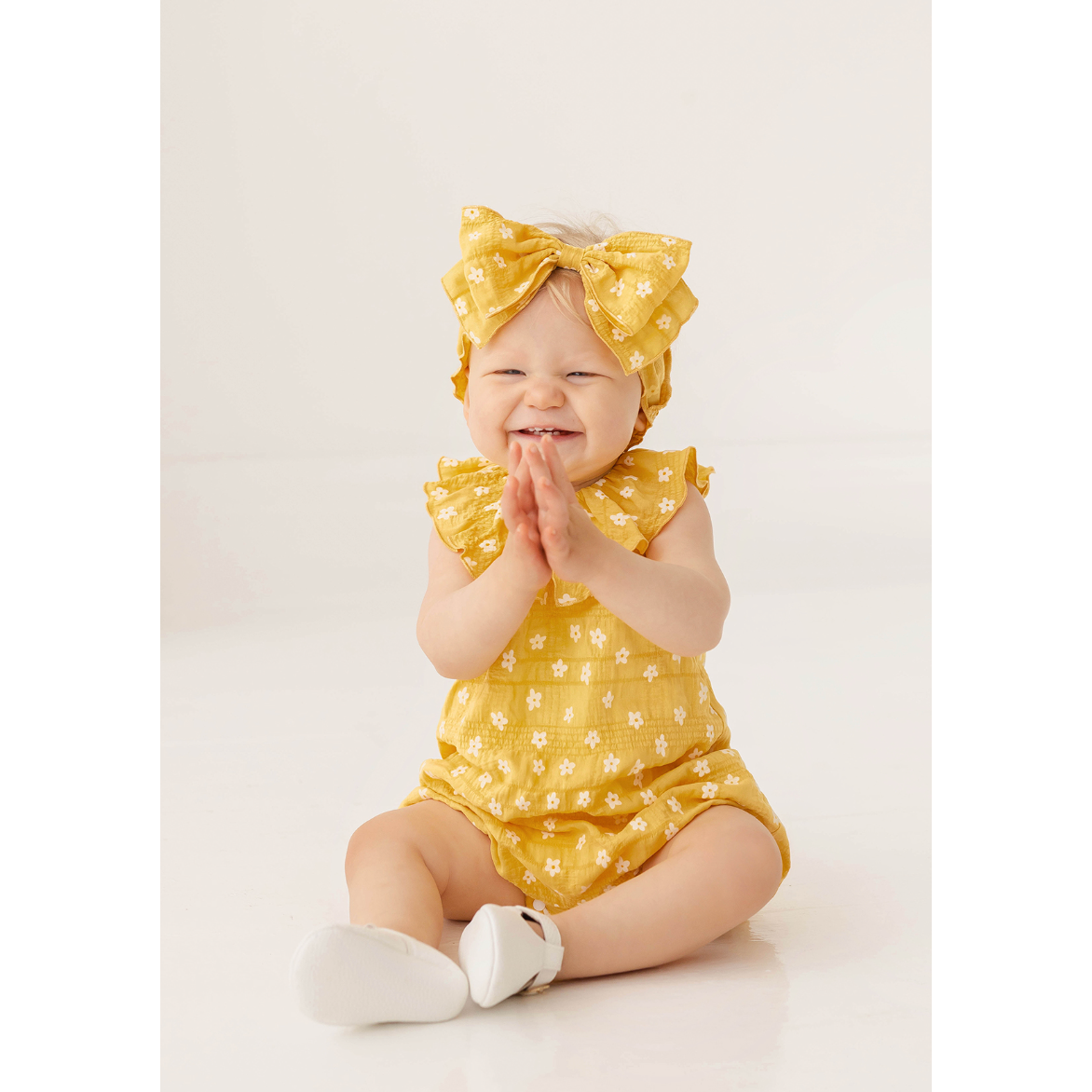 Mabel + Honey Morning Sunshine Romper-MABEL+HONEY-Little Giant Kidz