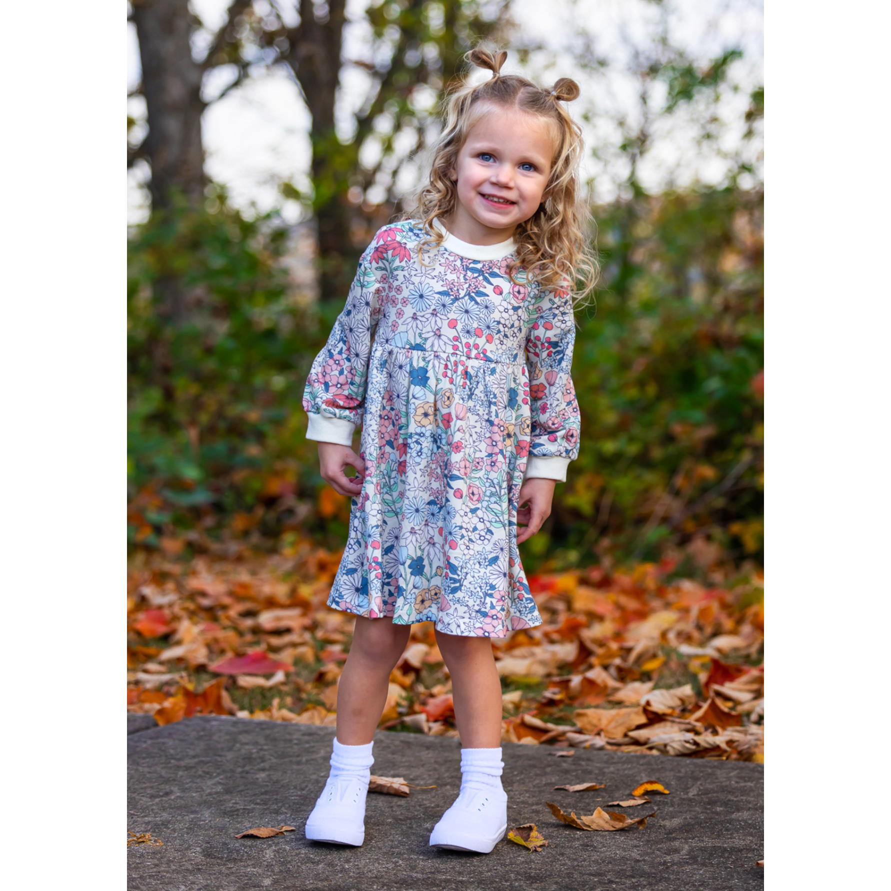 Mabel & Honey Multicolor Melody Dress-MABEL+HONEY-Little Giant Kidz