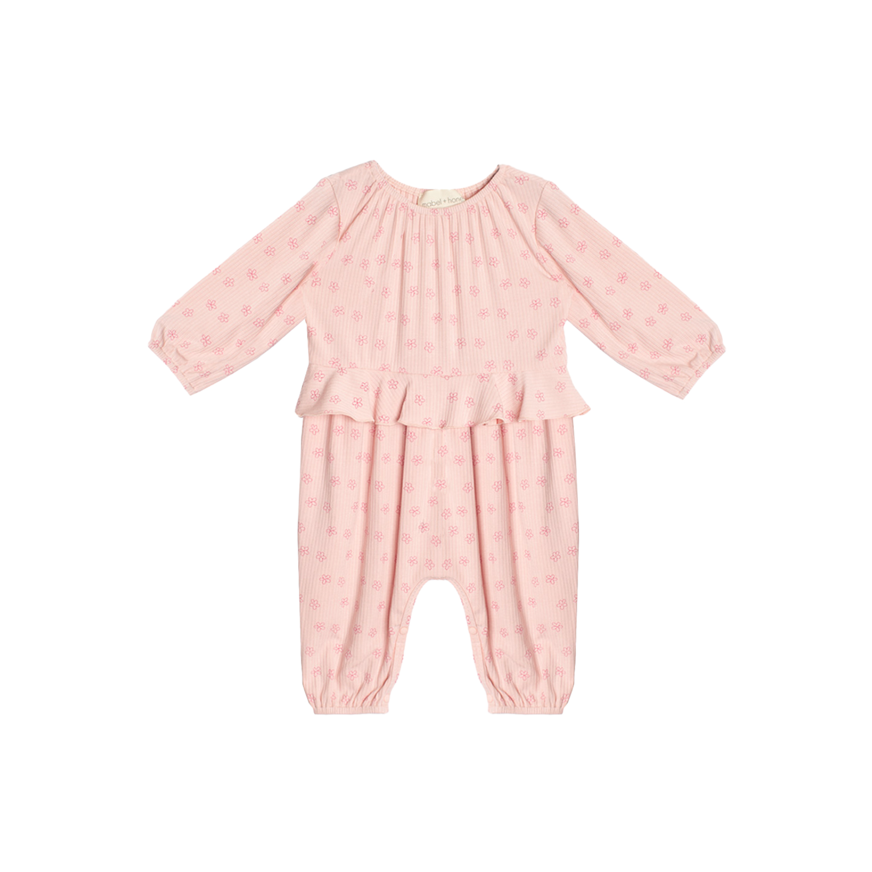 Mabel + Honey Pink Dainty Doodle Romper-MABEL+HONEY-Little Giant Kidz