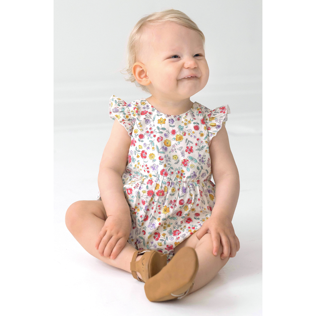 Mabel + Honey Super Bloom Romper-MABEL+HONEY-Little Giant Kidz