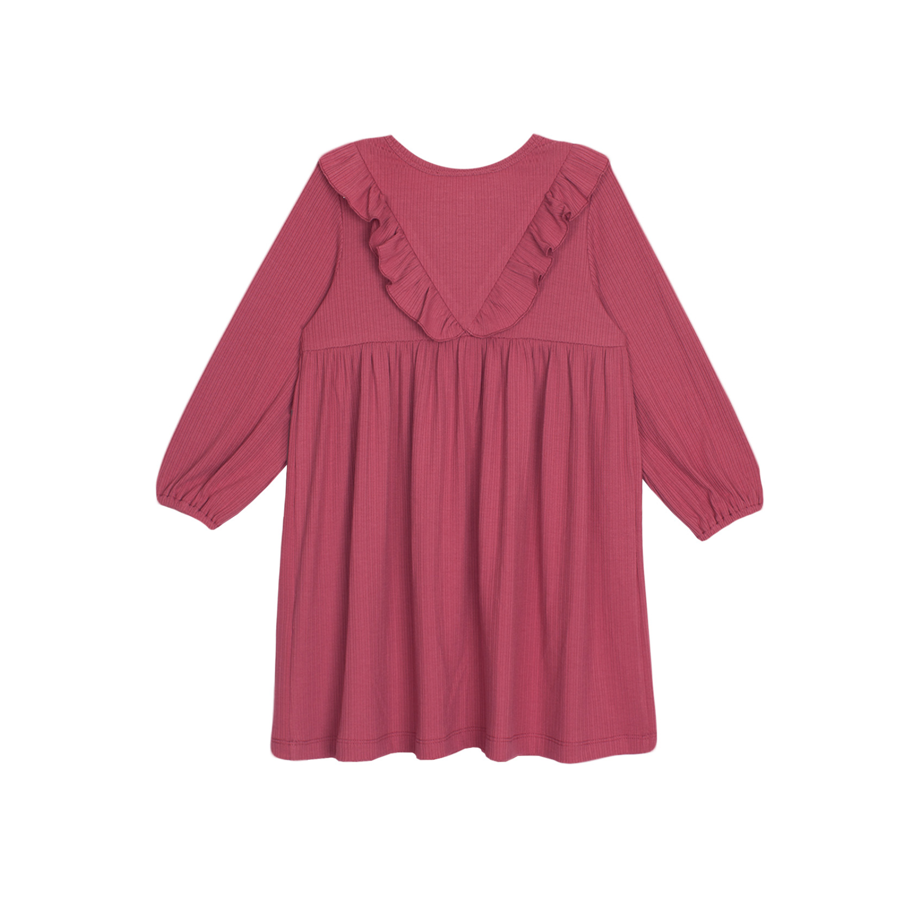 Mabel & Honey Wine Red Camilla Dress-MABEL+HONEY-Little Giant Kidz