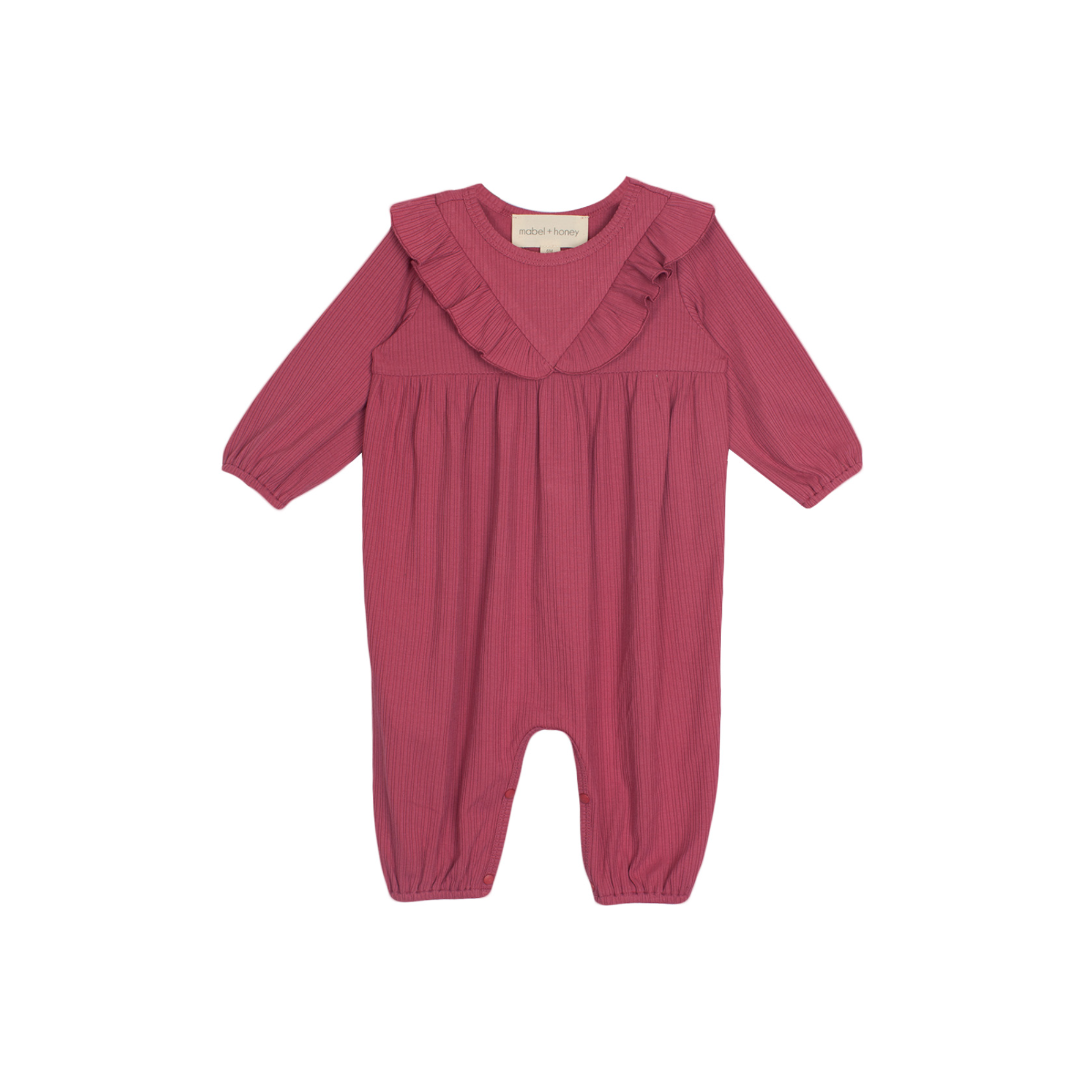 Mabel + Honey Wine Red Camilla Romper-MABEL+HONEY-Little Giant Kidz